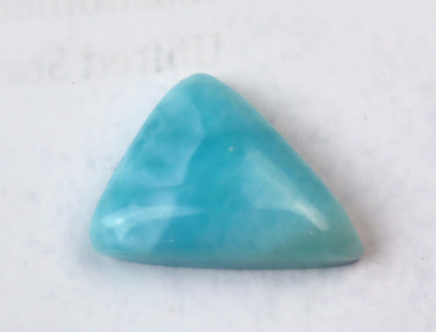 Exquisite Natural Sky Blue Larimar Triangular Cabochon 19mm – photo 6