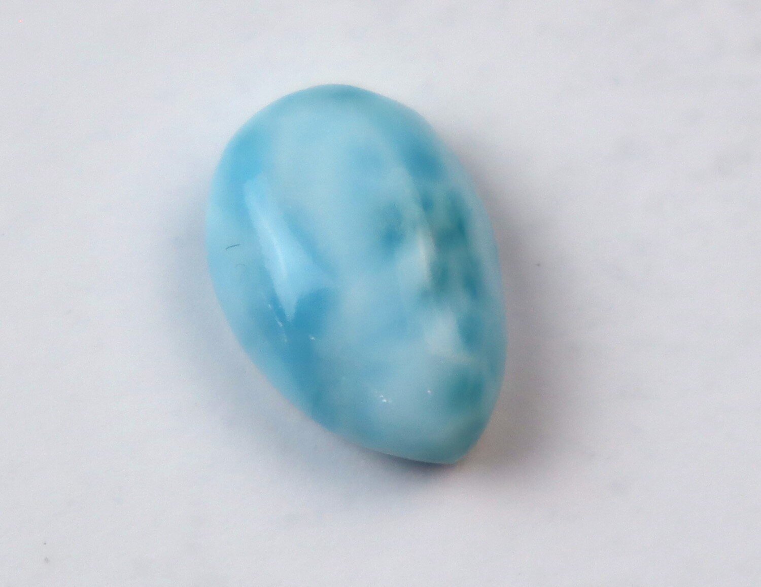 Lovely Natural Sky Blue Larimar Cabochon 15mm – photo 5