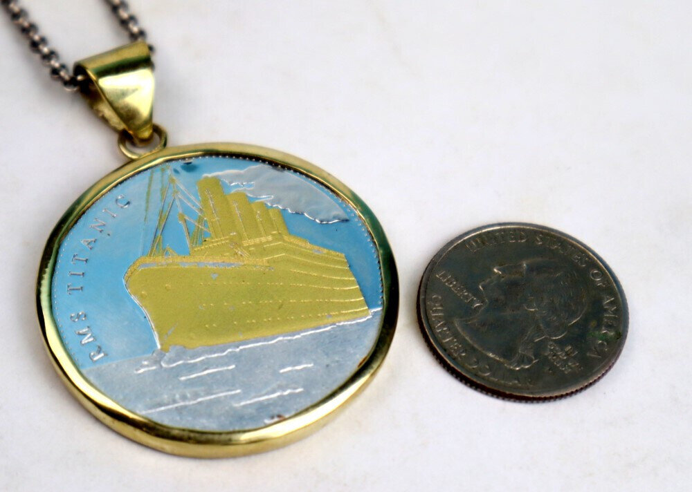 Titanic Sailing Route Pattern Commemorative Challenge Coin 41mm – photo 11