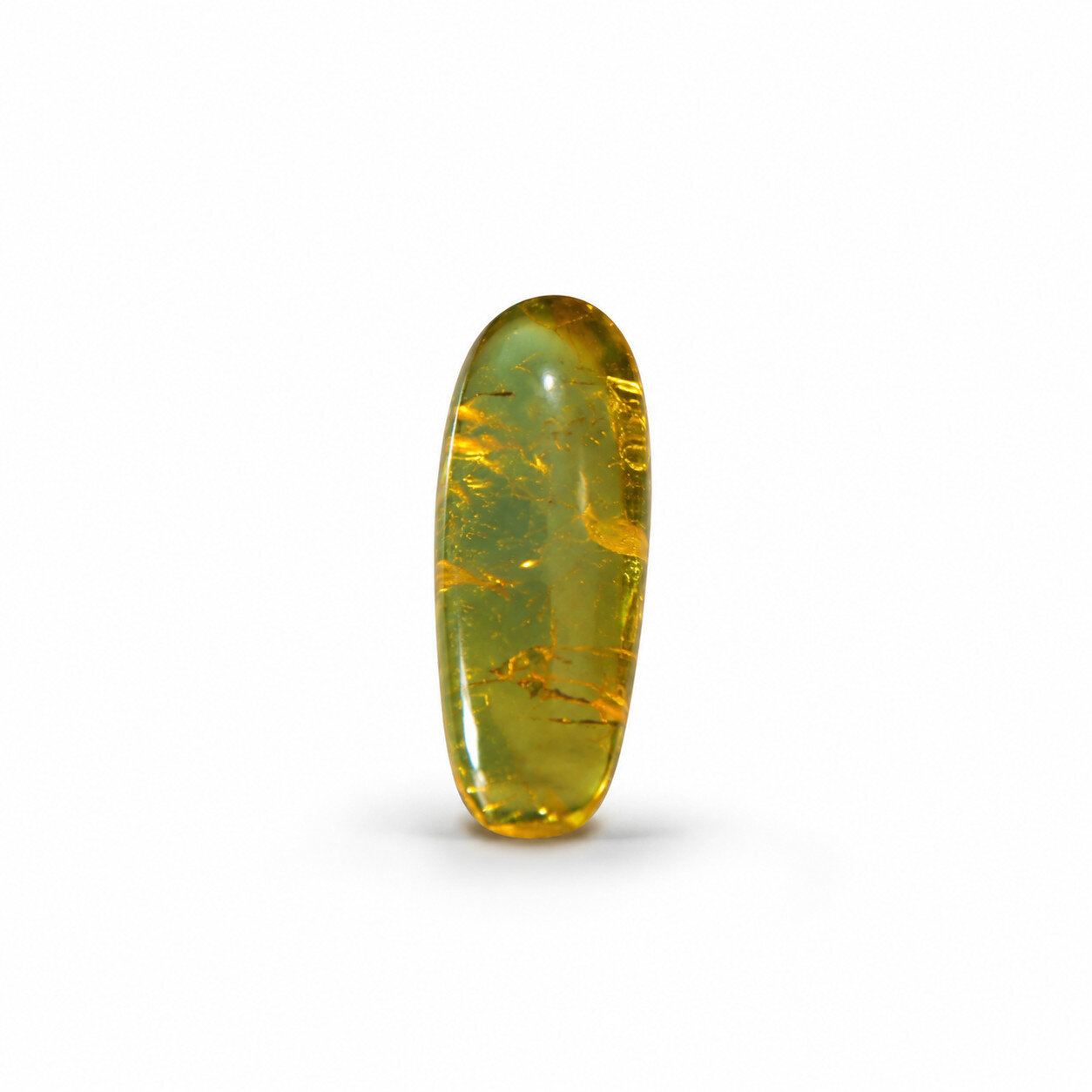 Unique Premium Blue Amber Polished Stone 19mm – photo 5