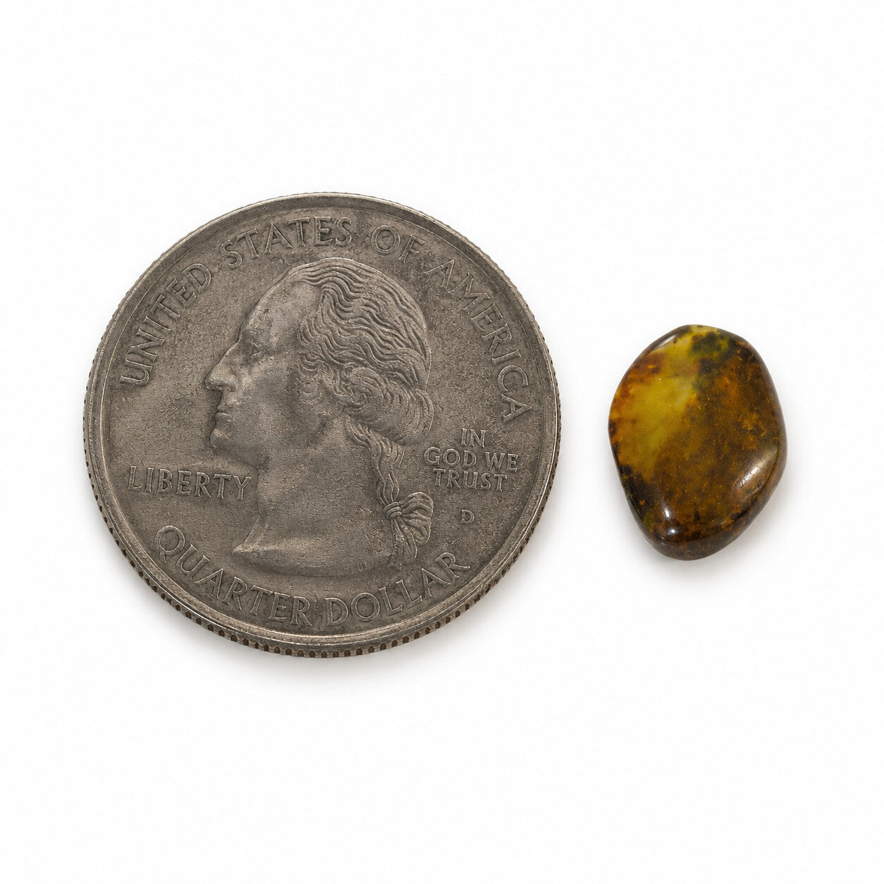Genuine Authentic Blue Amber Polished Stone 15mm – photo 4