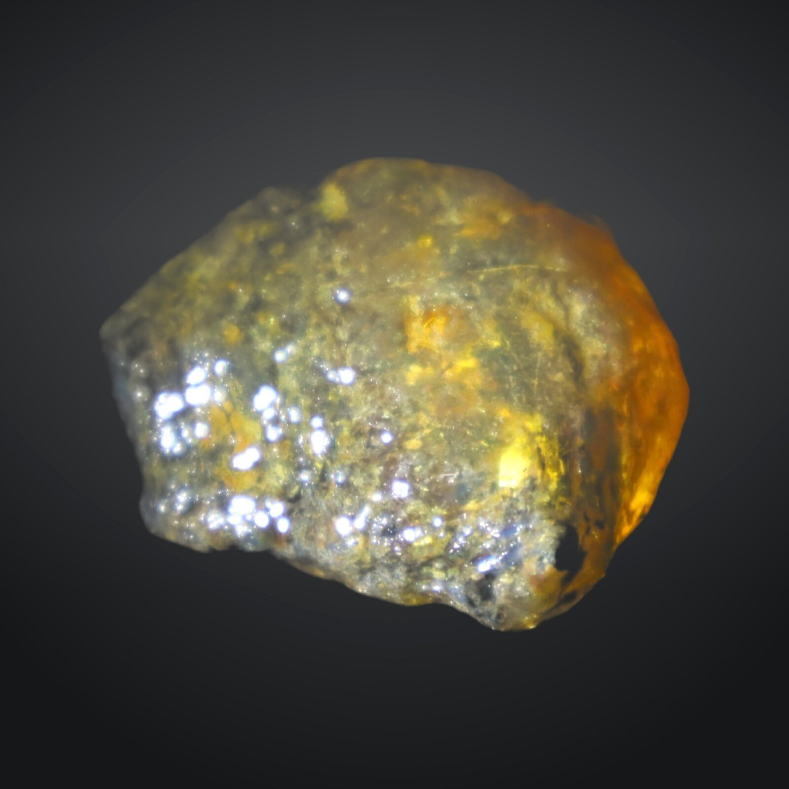 Interested Yellow Blue Dominican Amber Rough Specimen Chunk 37mm 10.6g – photo 7