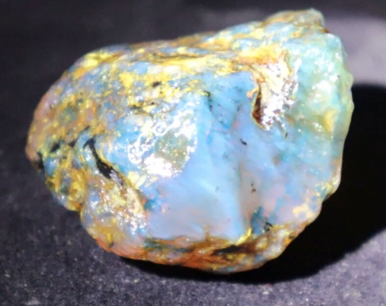 Impressive Natural Dominican Clear Green Blue Amber Rough Specimen 48mm 31g – photo 6