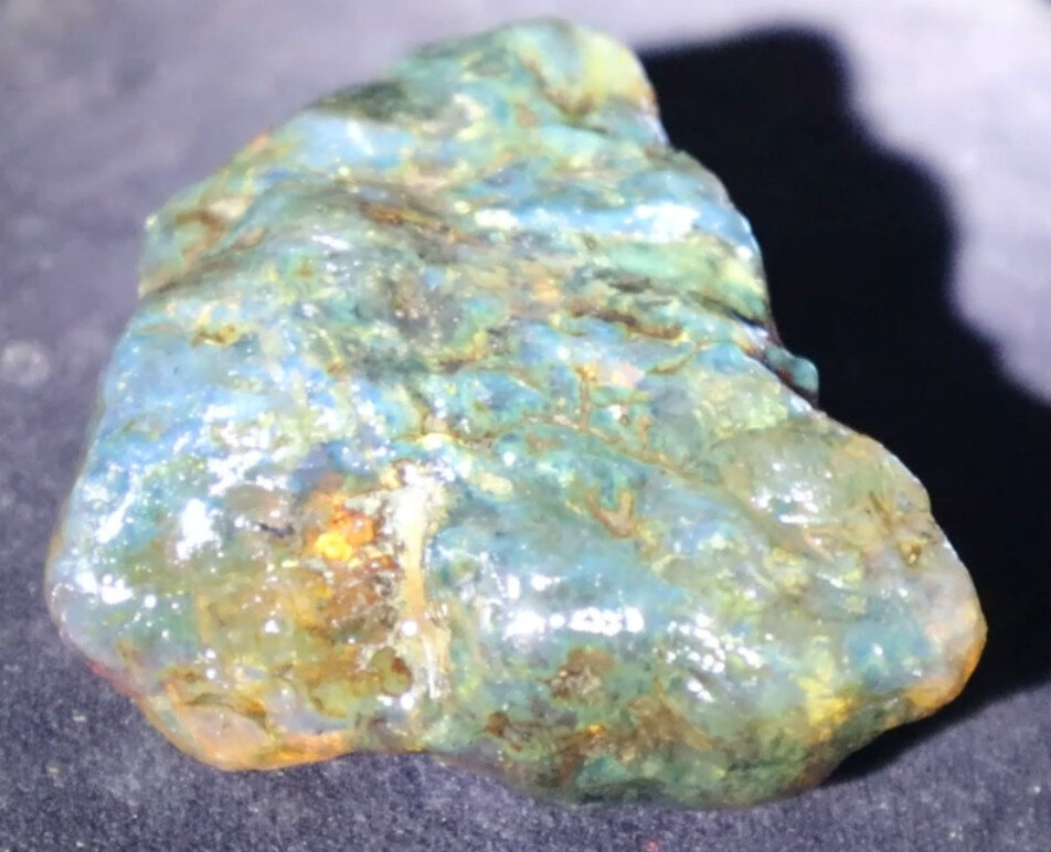 Beautiful Natural Dominican Clear Green Blue Amber Rough Specimen 53mm 31g – photo 6