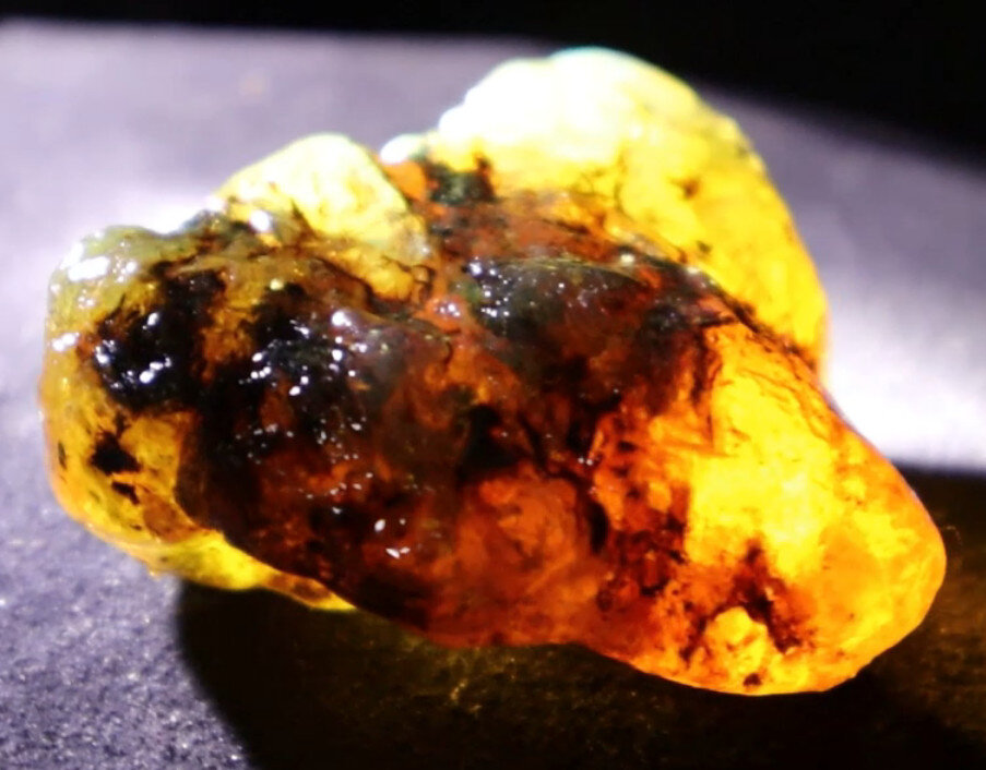Beautiful Natural Dominican Clear Green Blue Amber Rough Specimen 53mm 31g – photo 14