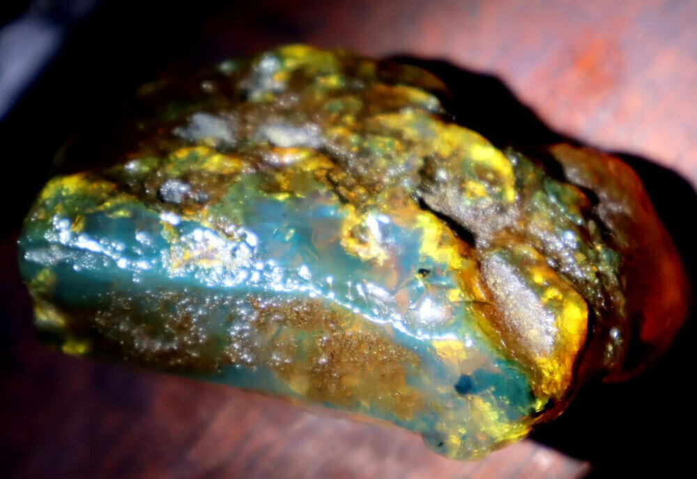 Finest Natural Dominican Crystal Clear Light Blue Amber Rough Specimen 68mm 41g – photo 17