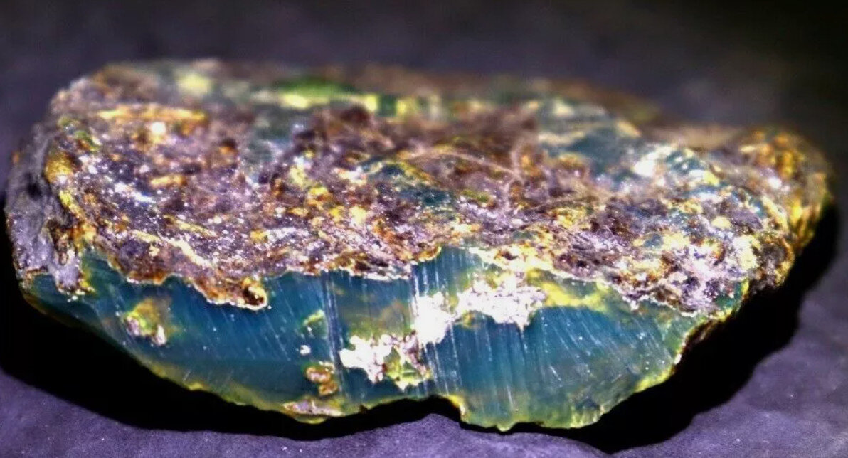 Dominican Blue Amber Rough Specimen natural Stone 60mm 15g – photo 3