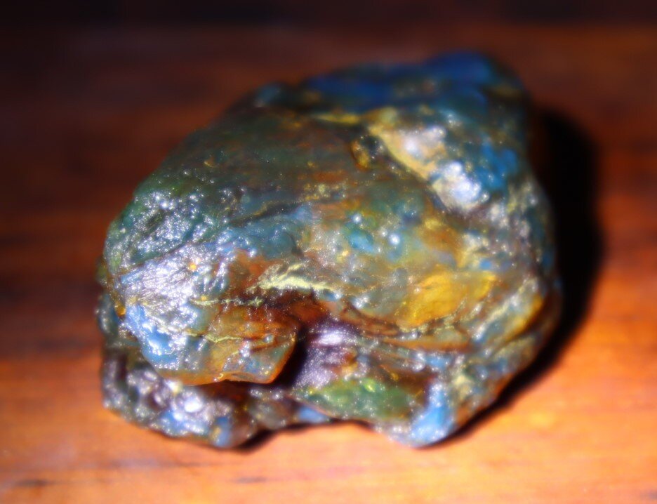 Outstanding Natural Dominican Clear Sky Blue Amber Rough Specimen 53mm 23.4g – photo 5