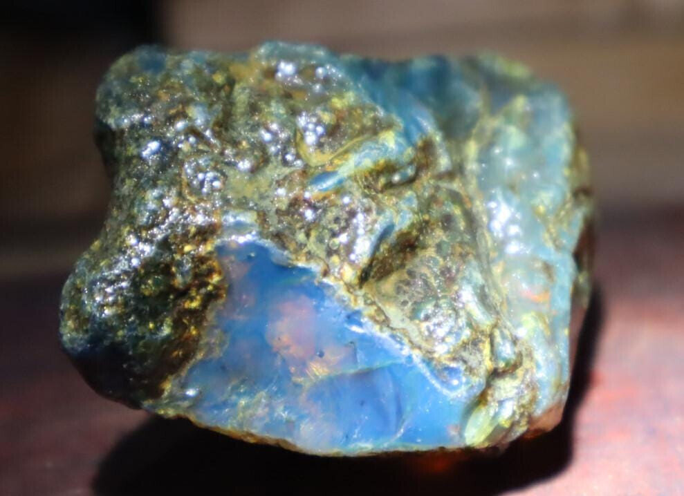 Outstanding Natural Dominican Clear Sky Blue Amber Rough Specimen 58mm 33g – photo 6