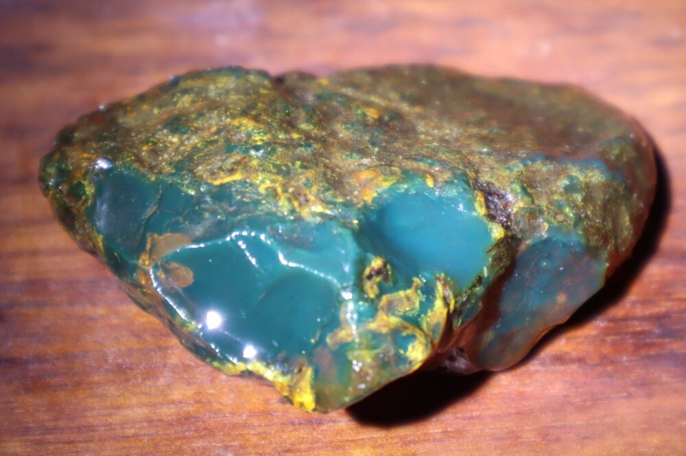 Impressive Natural Dominican Clear Volcanic Blue Amber Rough Specimen 62mm 28.5g – photo 5