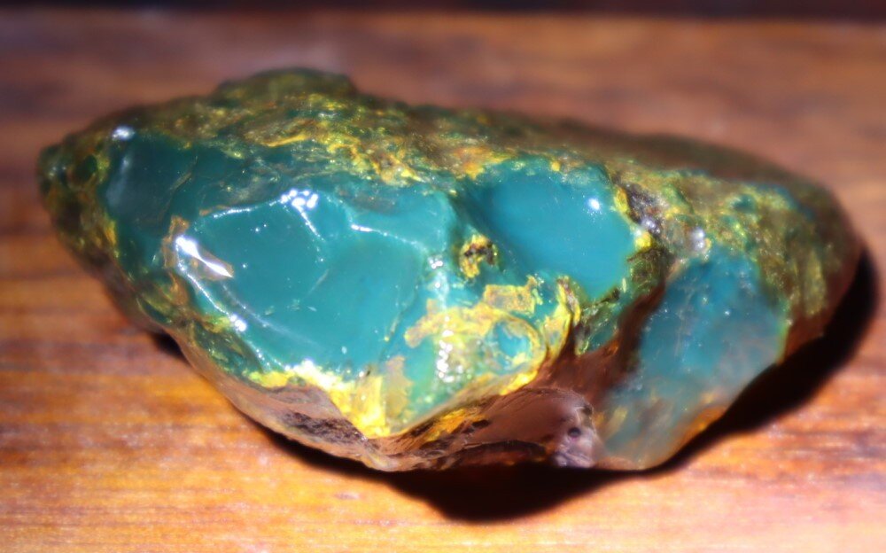 Impressive Natural Dominican Clear Volcanic Blue Amber Rough Specimen 62mm 28.5g – photo 6