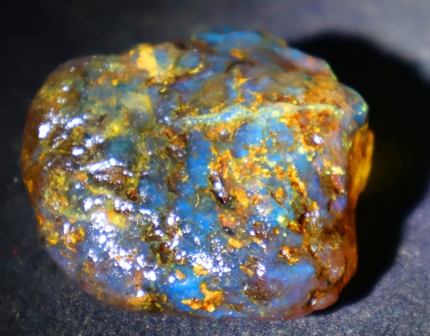 Lovely Natural Dominican Clear Green Blue Amber Rough Specimen 45mm 22g – photo 10