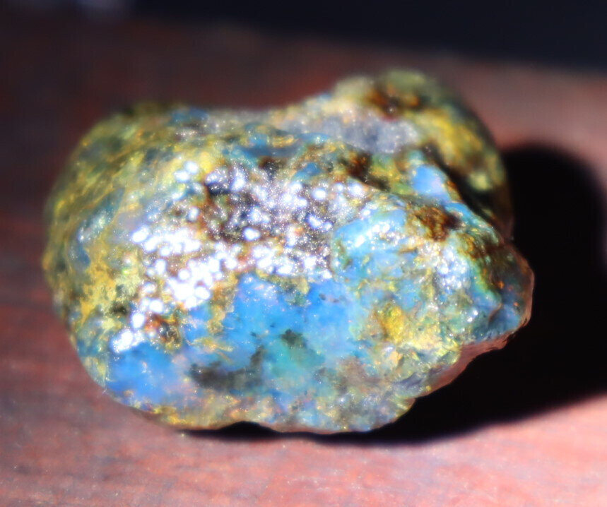 Beautiful Natural Dominican Translucent Sky Blue Amber Rough Specimen 31mm 10.1g – photo 4