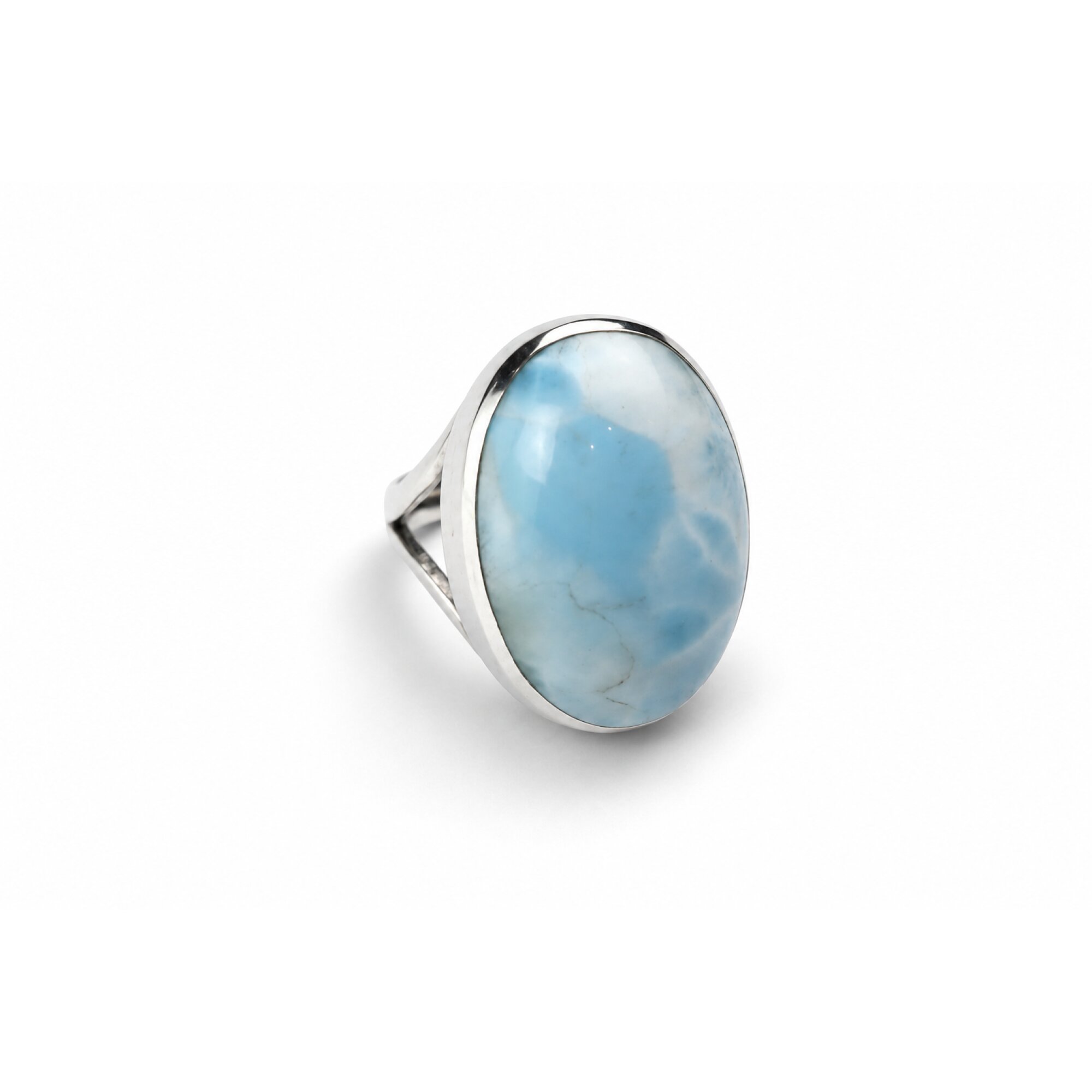 Boutique Collection Sky Blue Larimar 925 Sterling Silver Ring #6.5 – photo 2