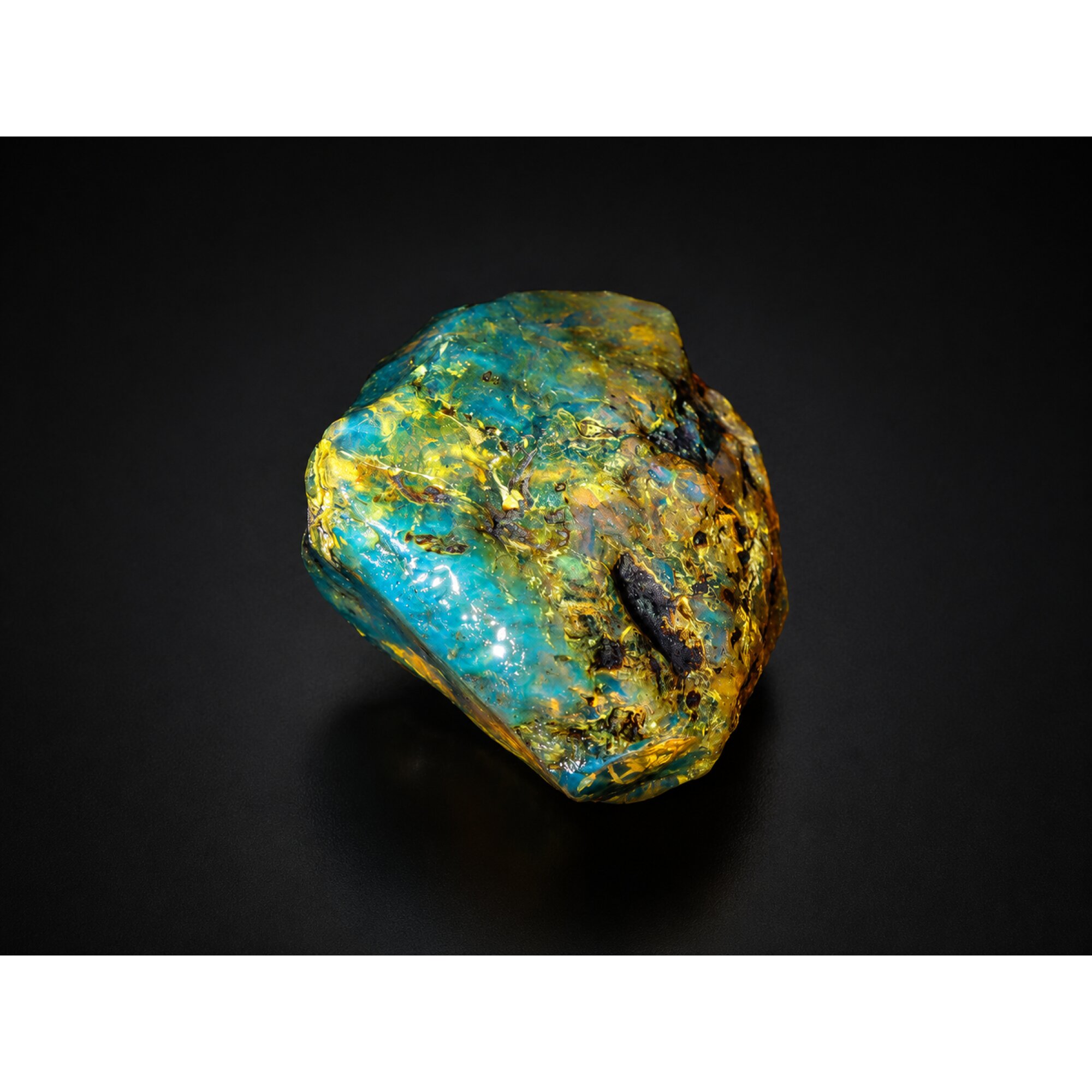 True Caribbean Clear Sky Blue Dominican Amber Stones 65mm 58.8g – photo 3