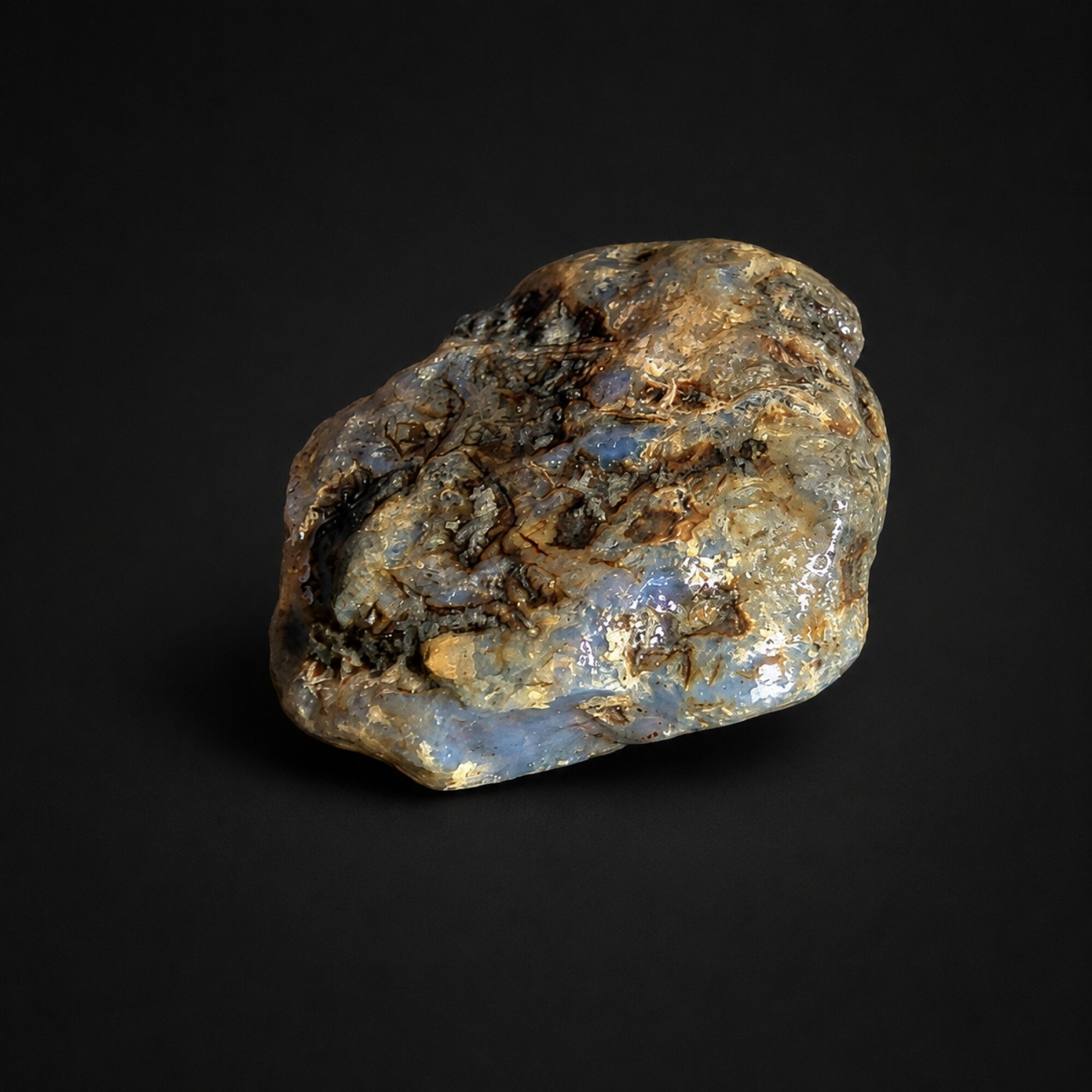 Certified Clear Sky Blue Dominican Amber Stones 44mm 16.9g – photo 5