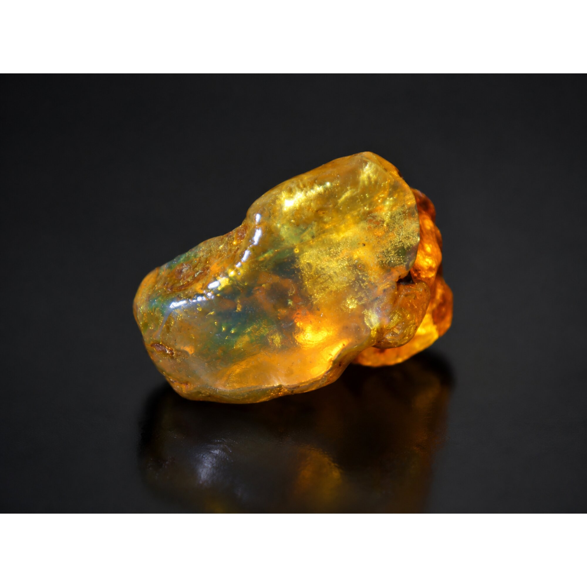 Clear orange Natural Dominican Amber rough Specimen 37 mm – photo 6