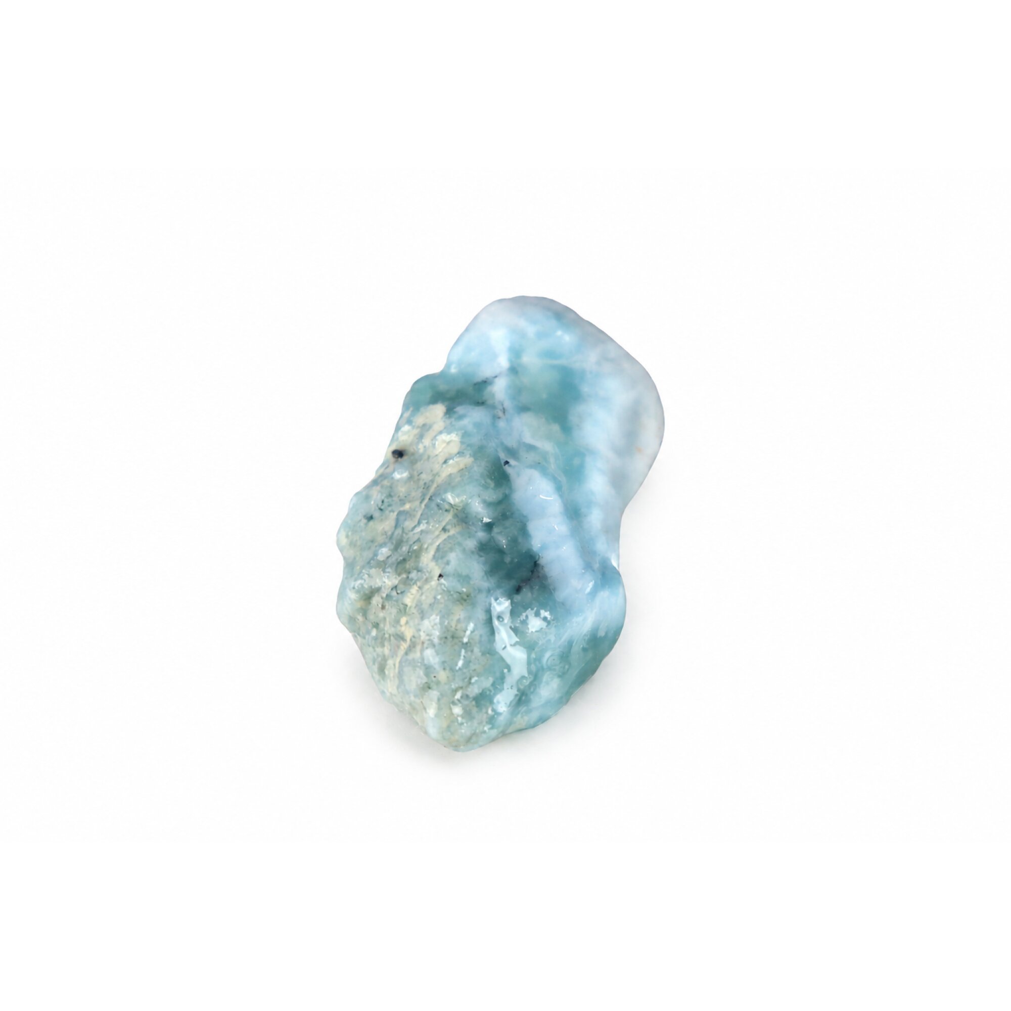 ocean blue Natural Dominican Larimar chunk Rough Specimen 40 mm – photo 3