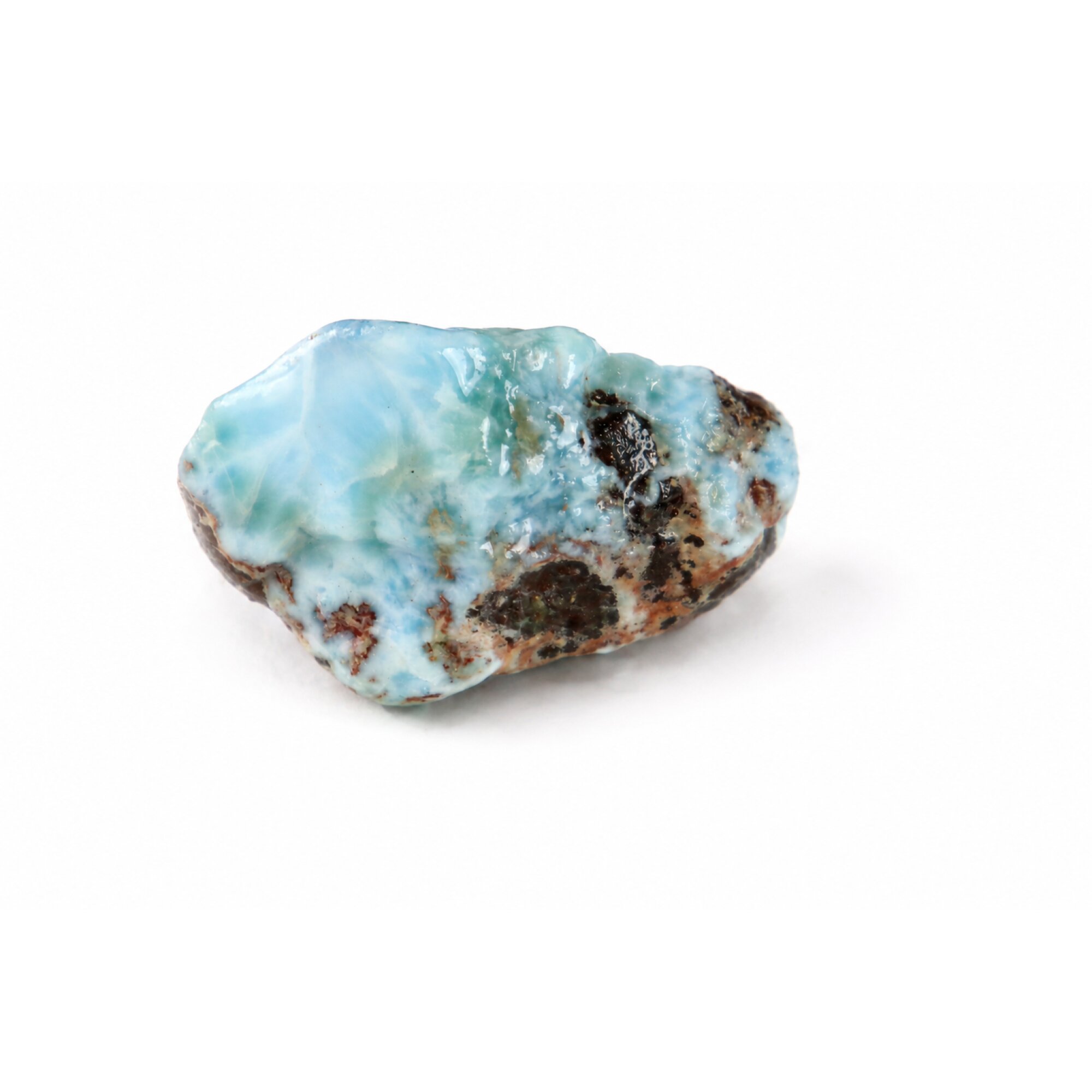ocean blue Natural Dominican Larimar chunk Rough Specimen 47 mm – photo 7