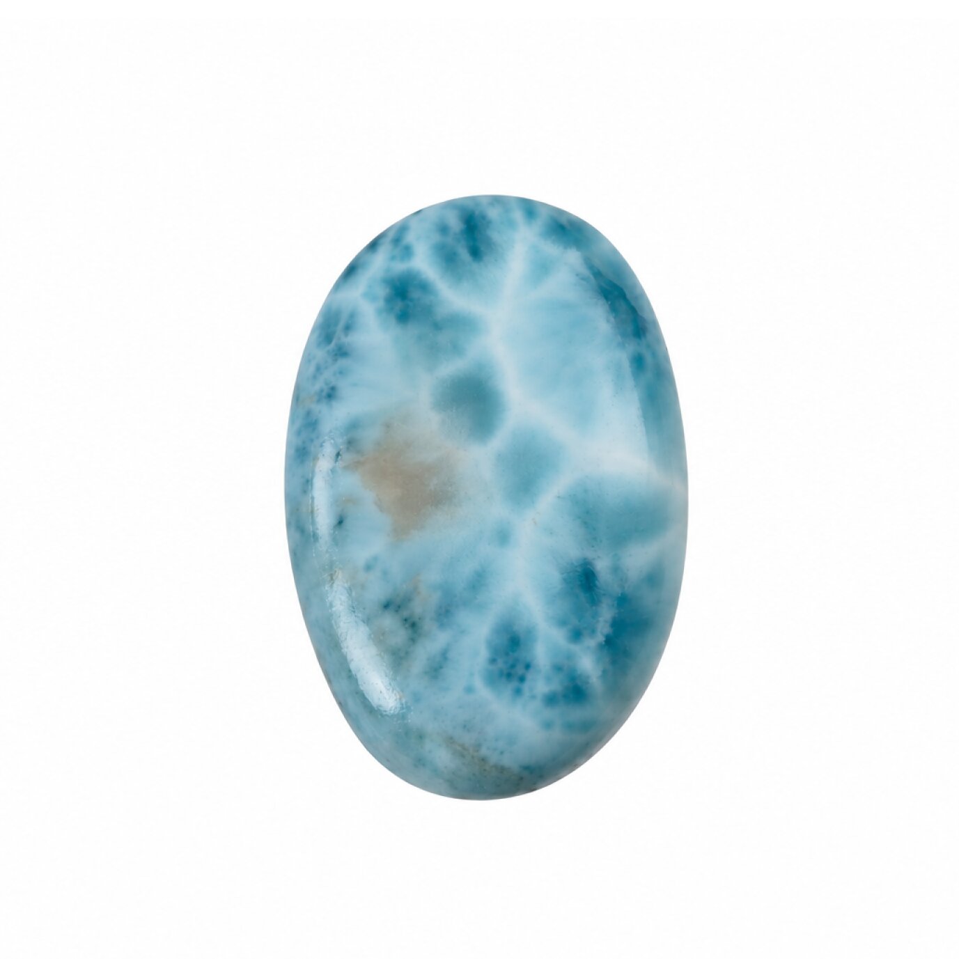 Genuine Sky Blue Larimar Oval Stone 30mm