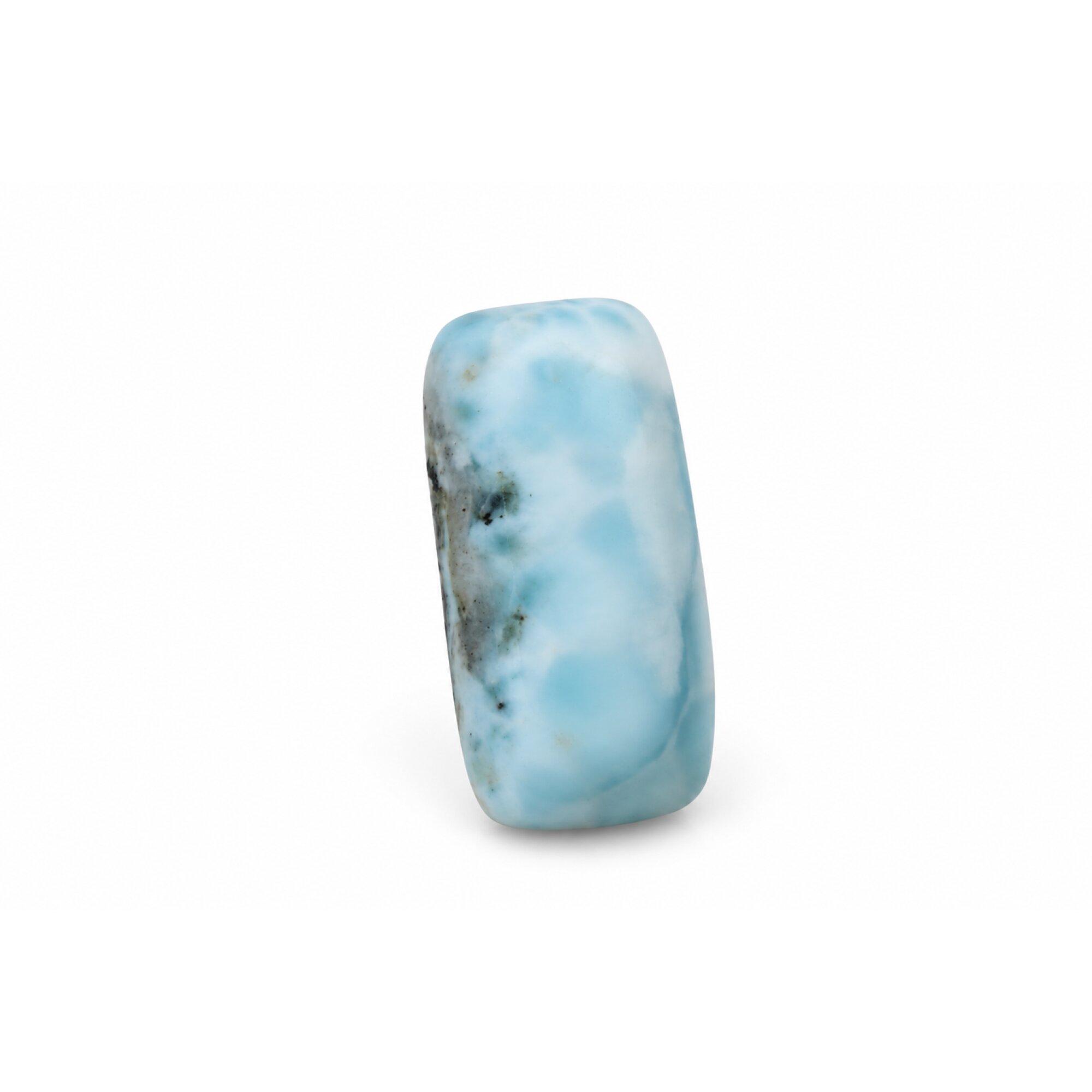 Genuine Light Blue Larimar Rectangle Stone 36mm – photo 4