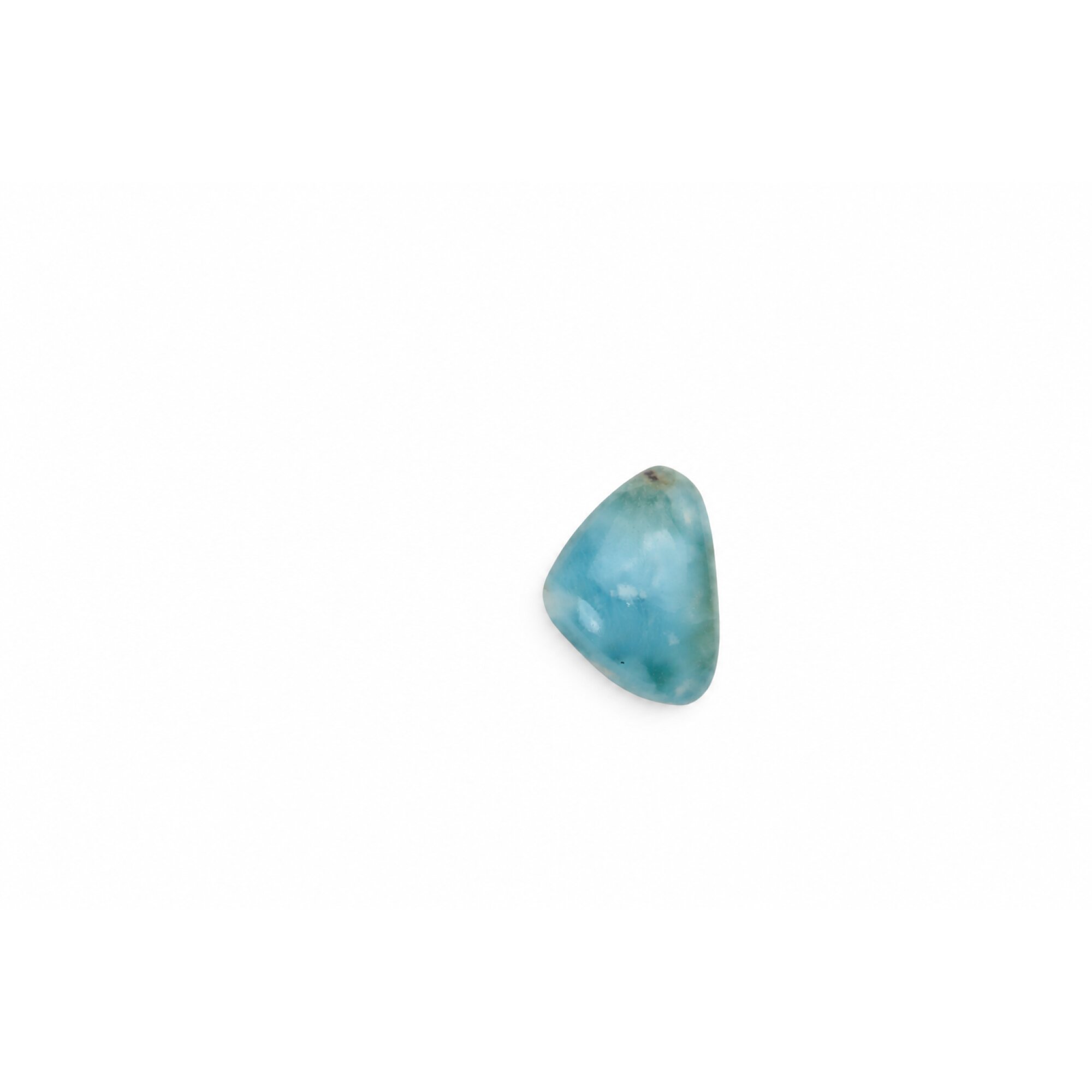 Genuine Handcrafted Polished: Natural Dominican Larimar Cabochon 20mm – photo 4