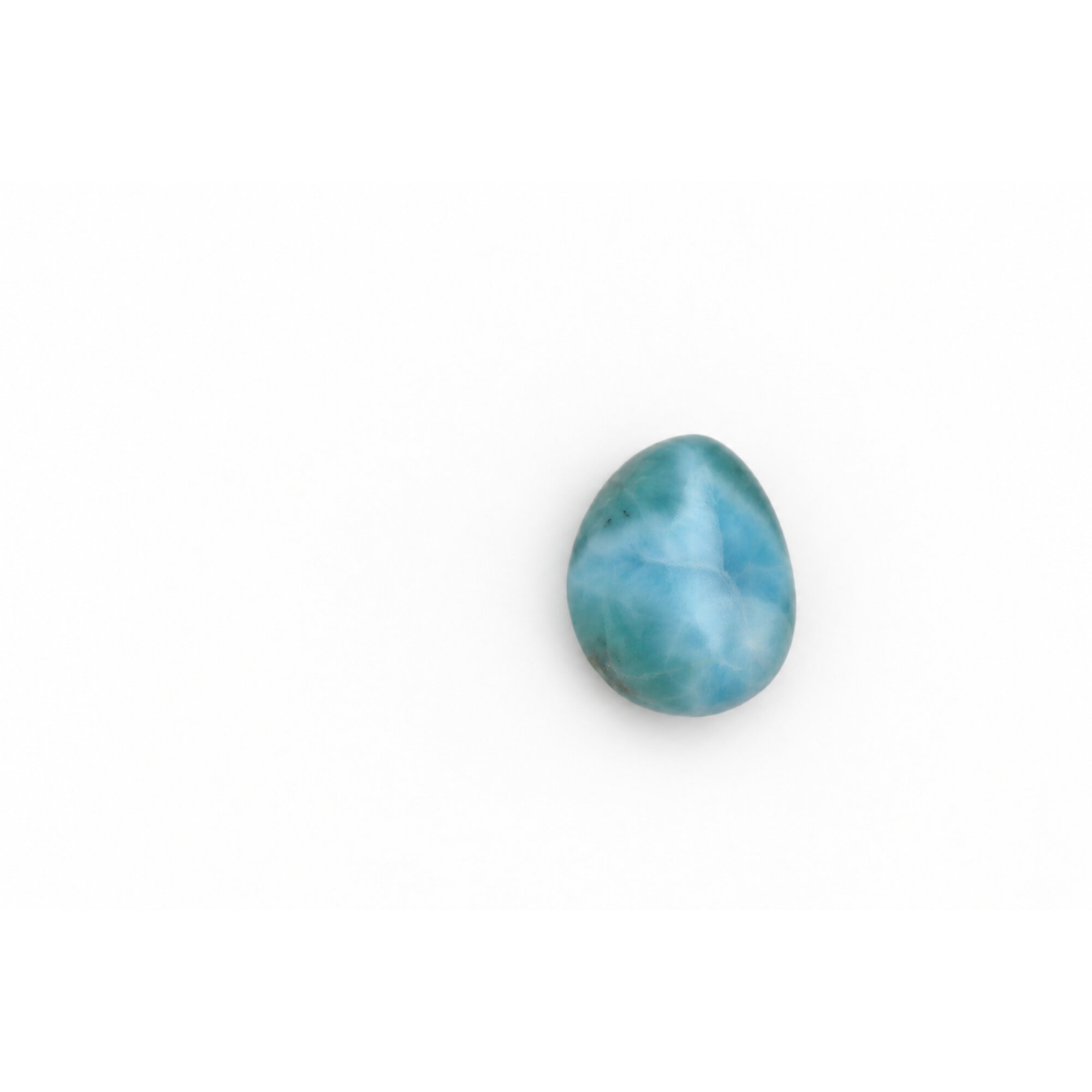 Handcrafted green blue larimar Polished 24mm – photo 2