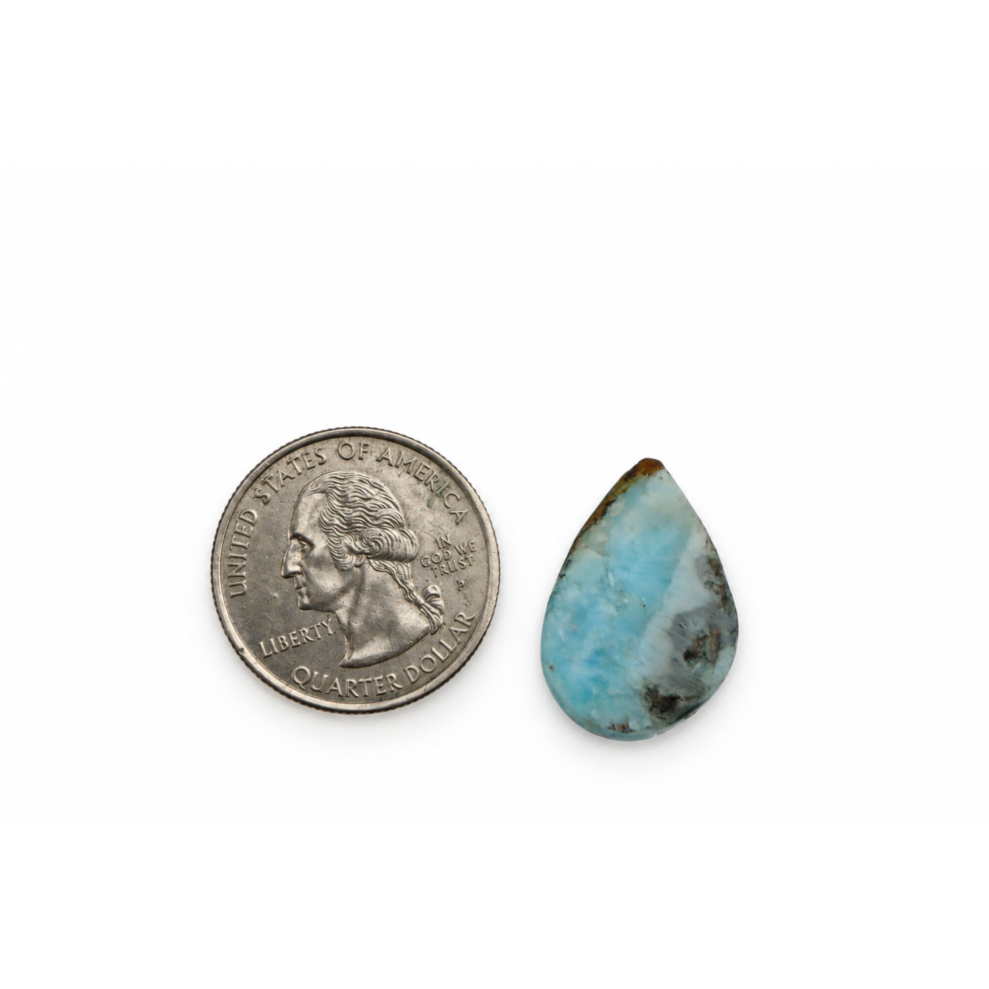 Artisan Crafted sky blue larimar Polished 23mm – photo 4