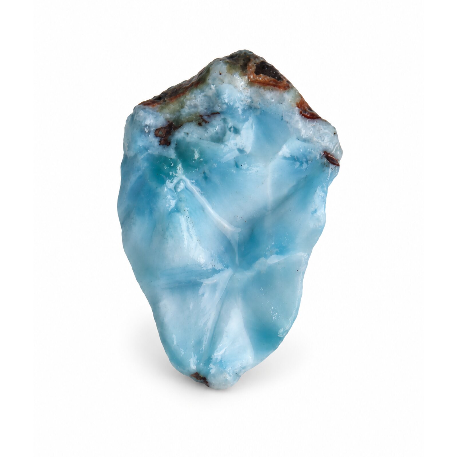 Nature created sky blue rough Dominican Larimar 41mm