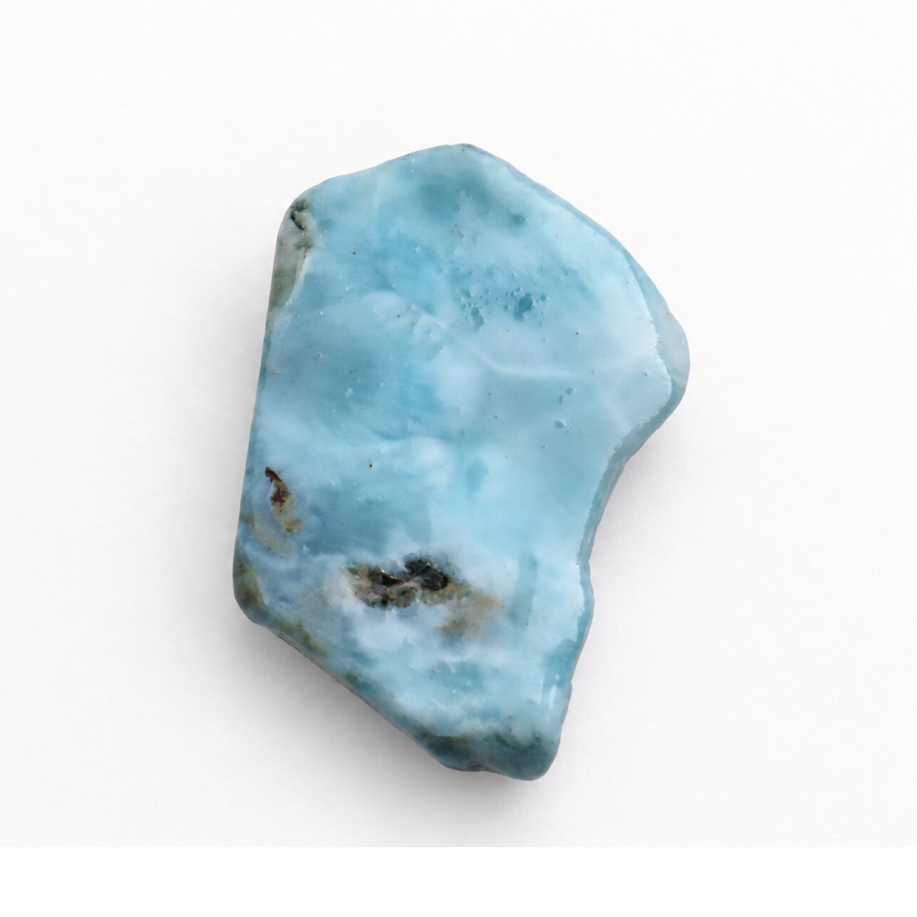 Untreated sky blue rough Dominican Larimar 50mm