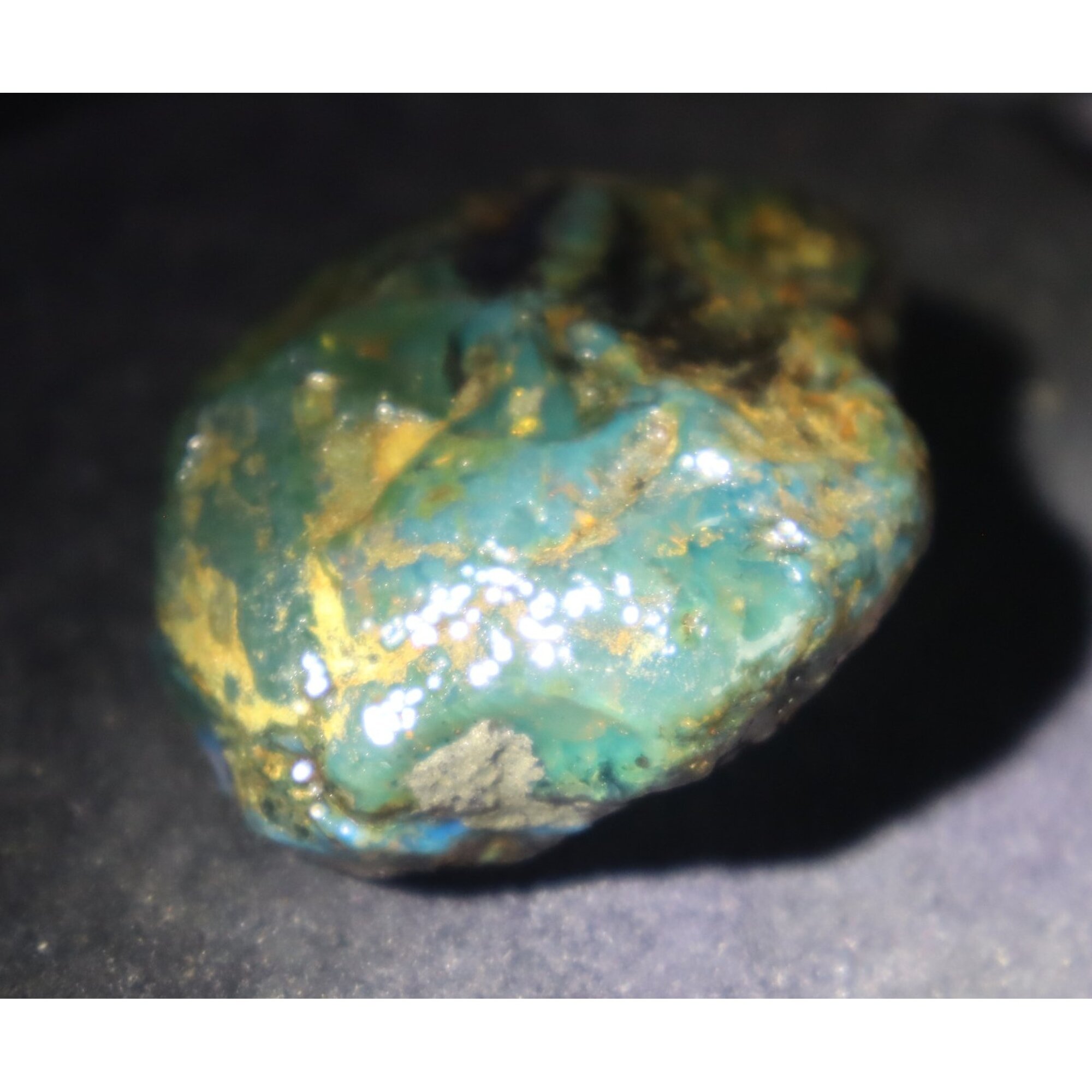 Authentic green blue rough specimen Dominican amber 55mm – photo 2