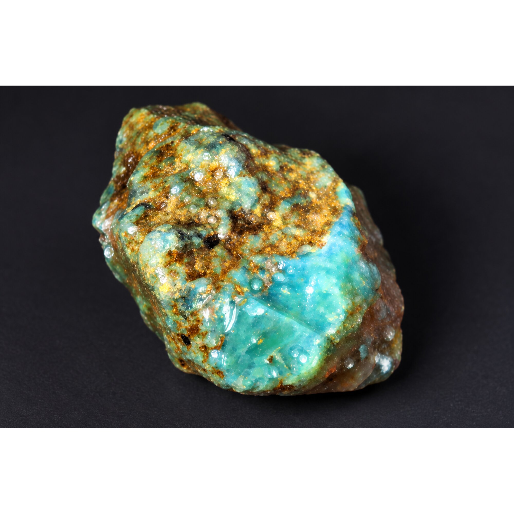 Authentic deep green blue rough specimen Dominican amber 60mm – photo 11