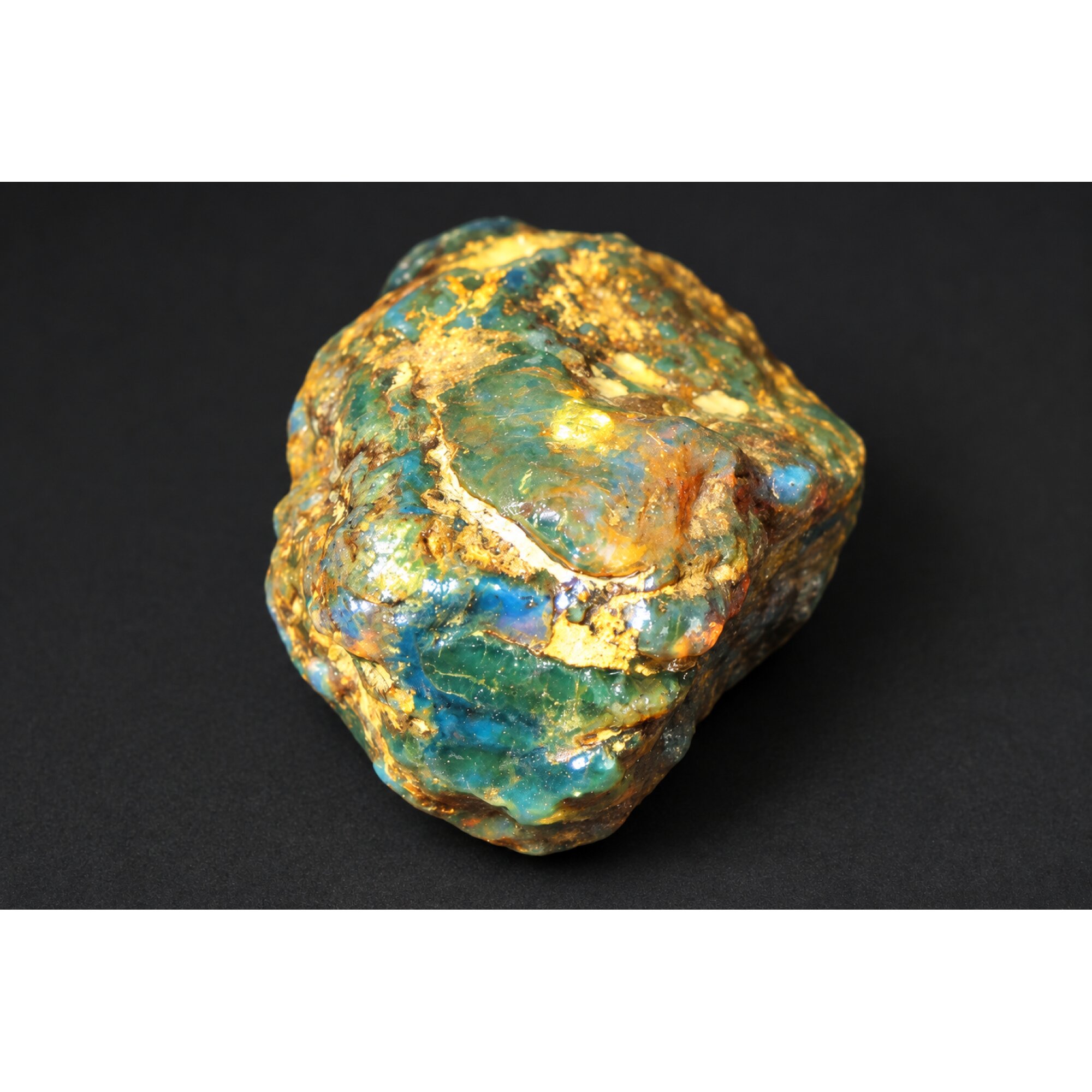 Genuine green blue rough specimen Dominican amber 50mm – photo 10