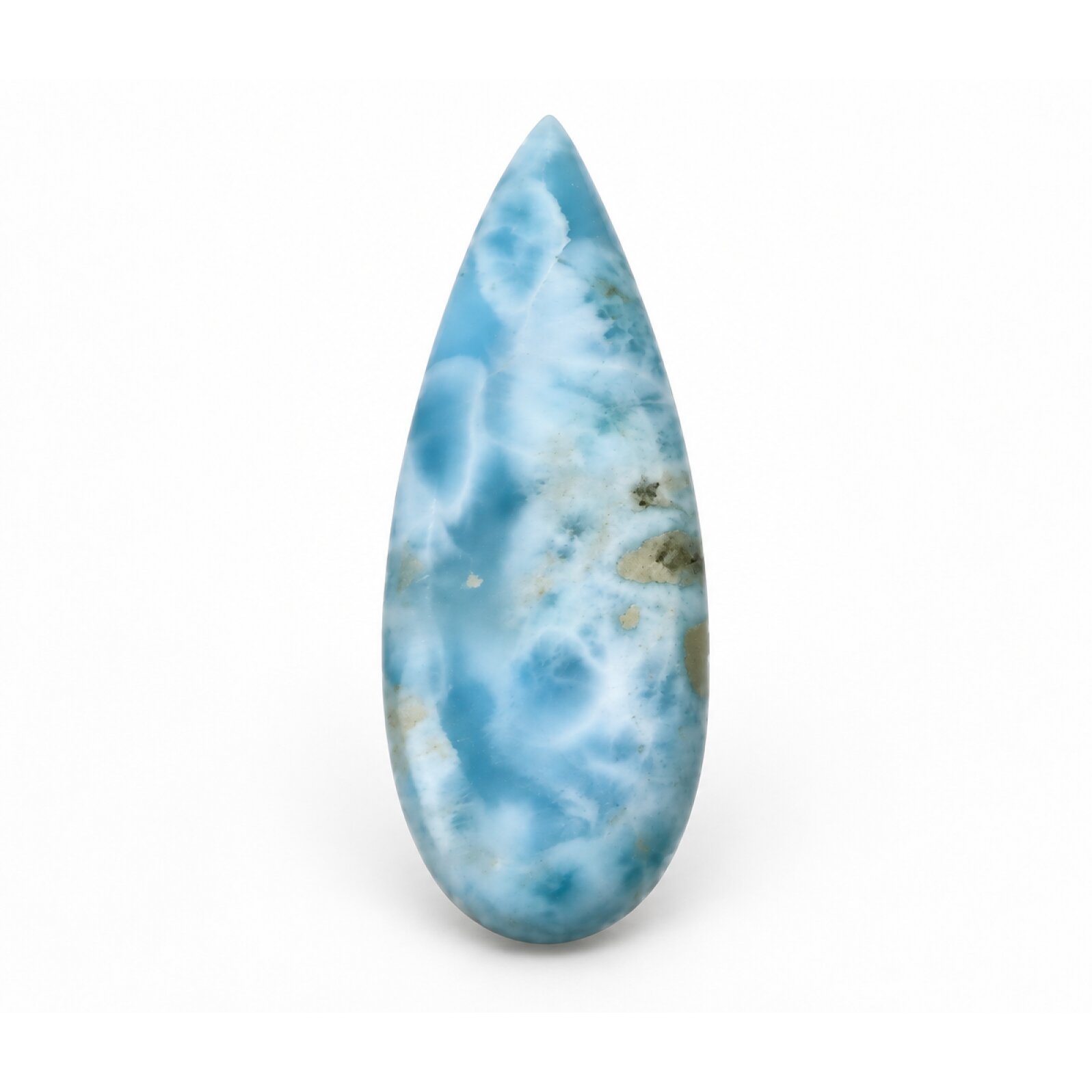 Handmade sky blue Dominican Larimar cabochon 44mm