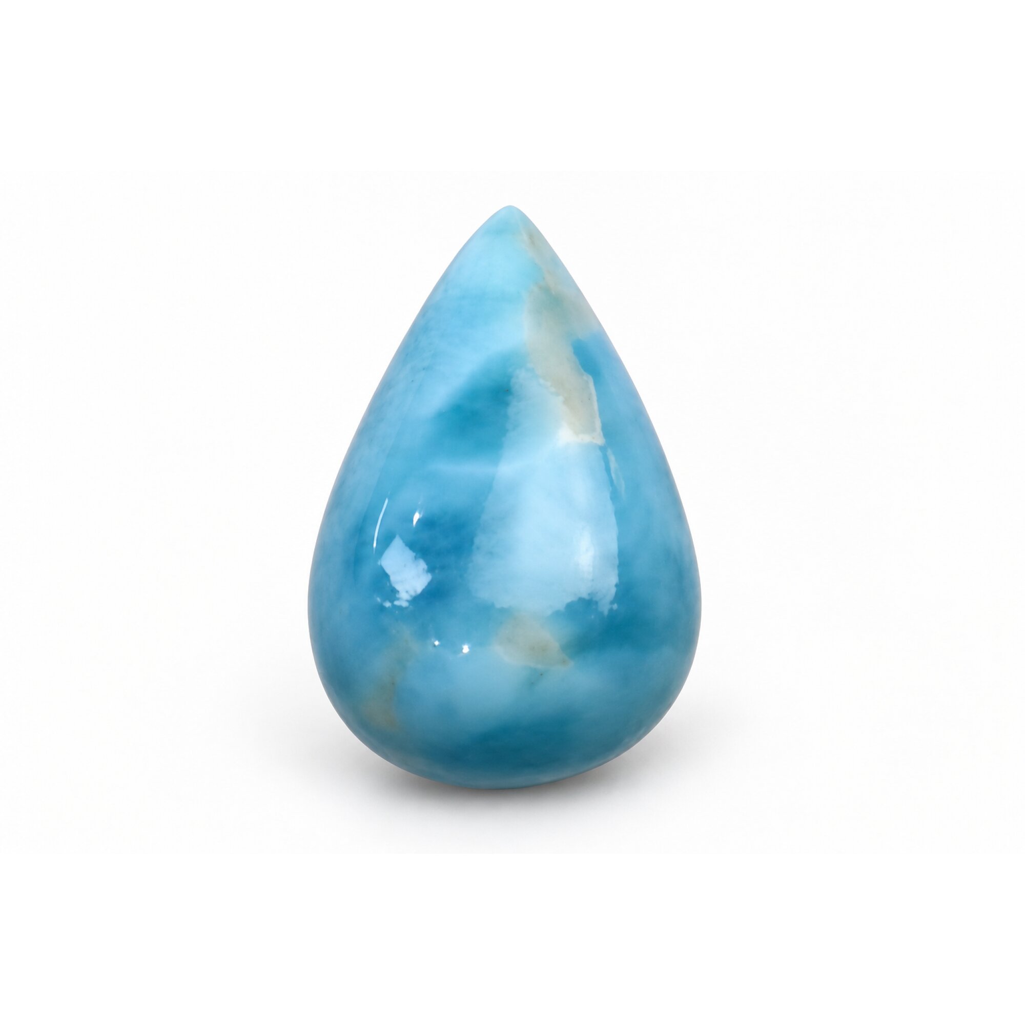 Authentic sky blue Dominican Larimar cabochon 22mm – photo 7