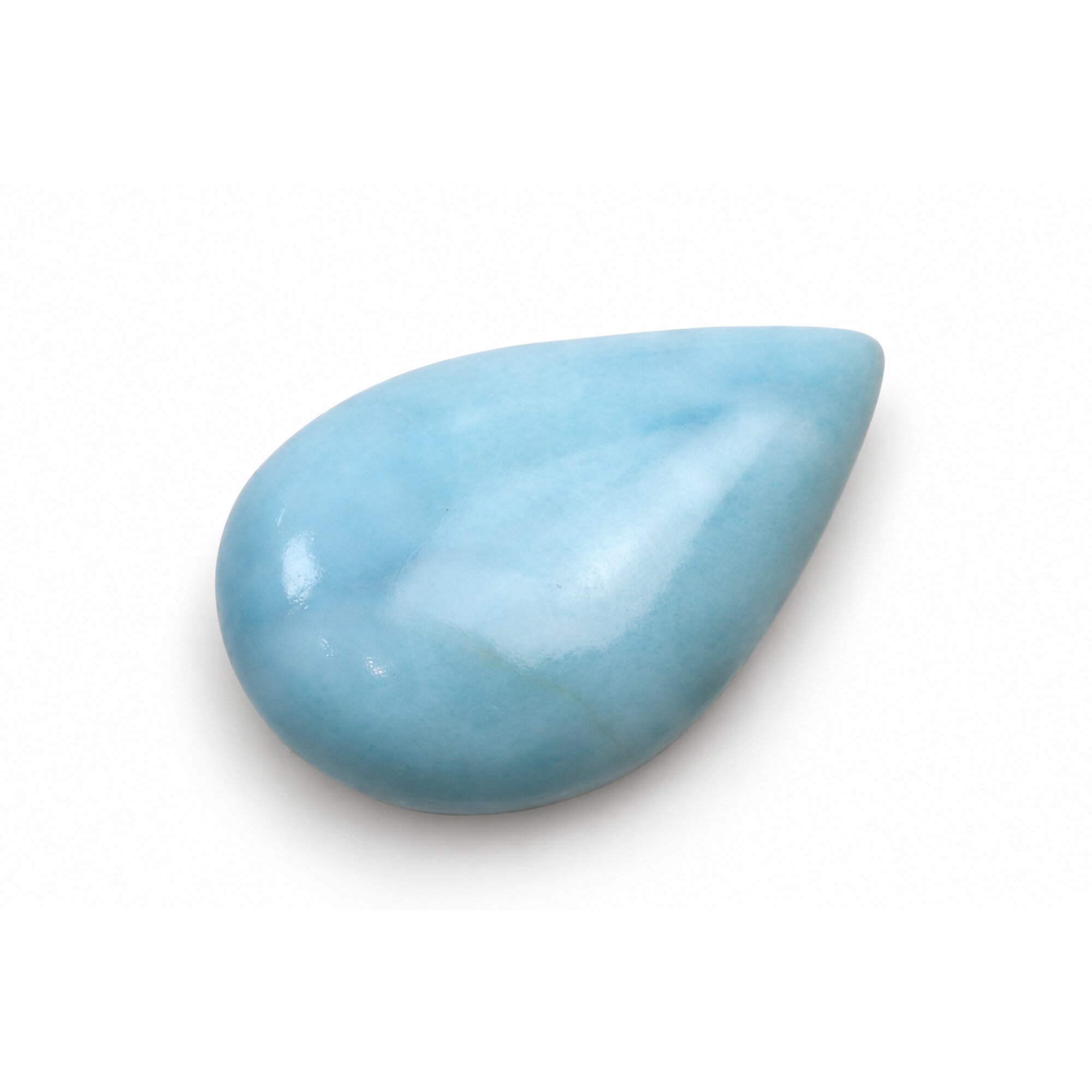 Authentic green blue Dominican Larimar cabochon 31mm – photo 3