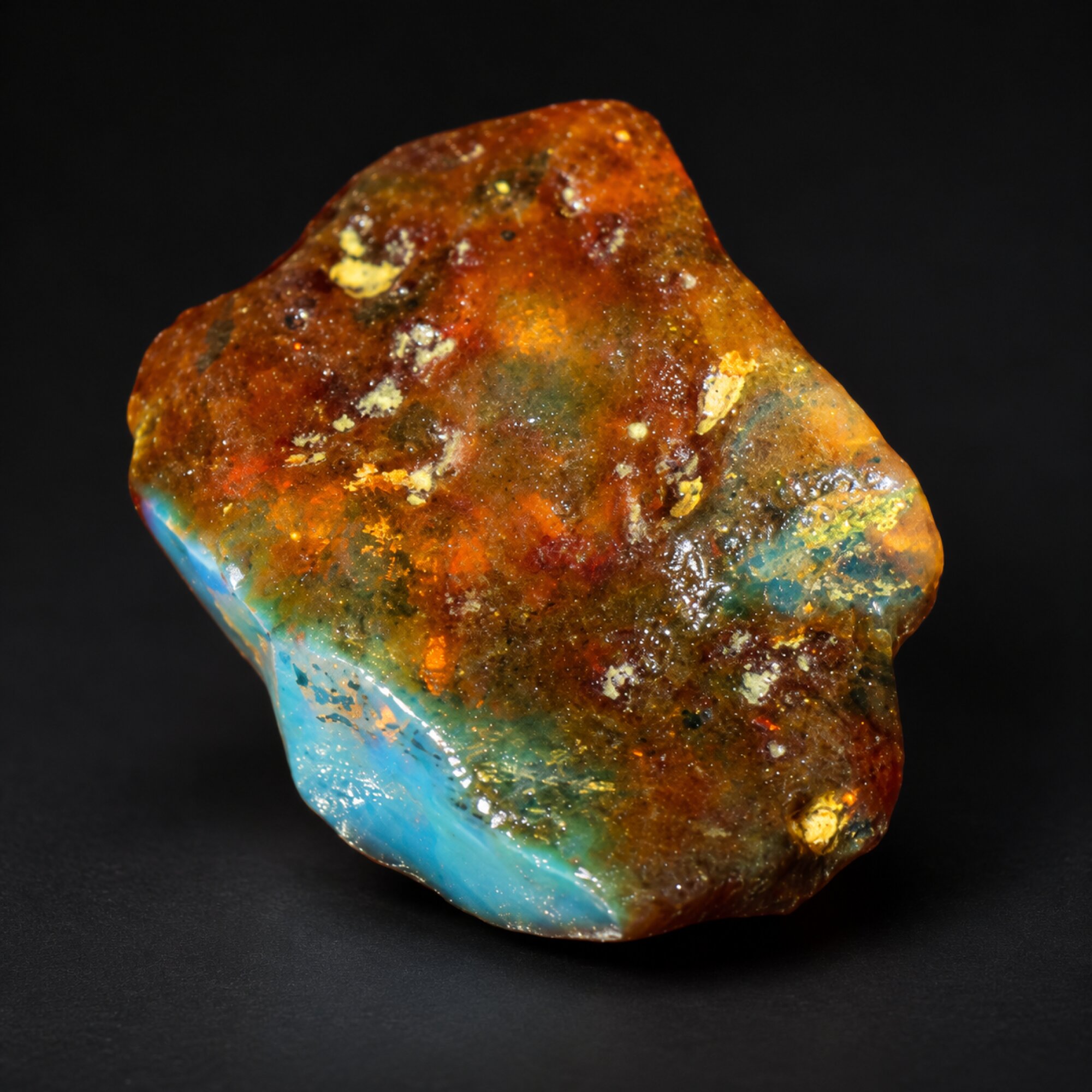 Authentic sky blue rough specimen Dominican amber 11.9g – photo 3