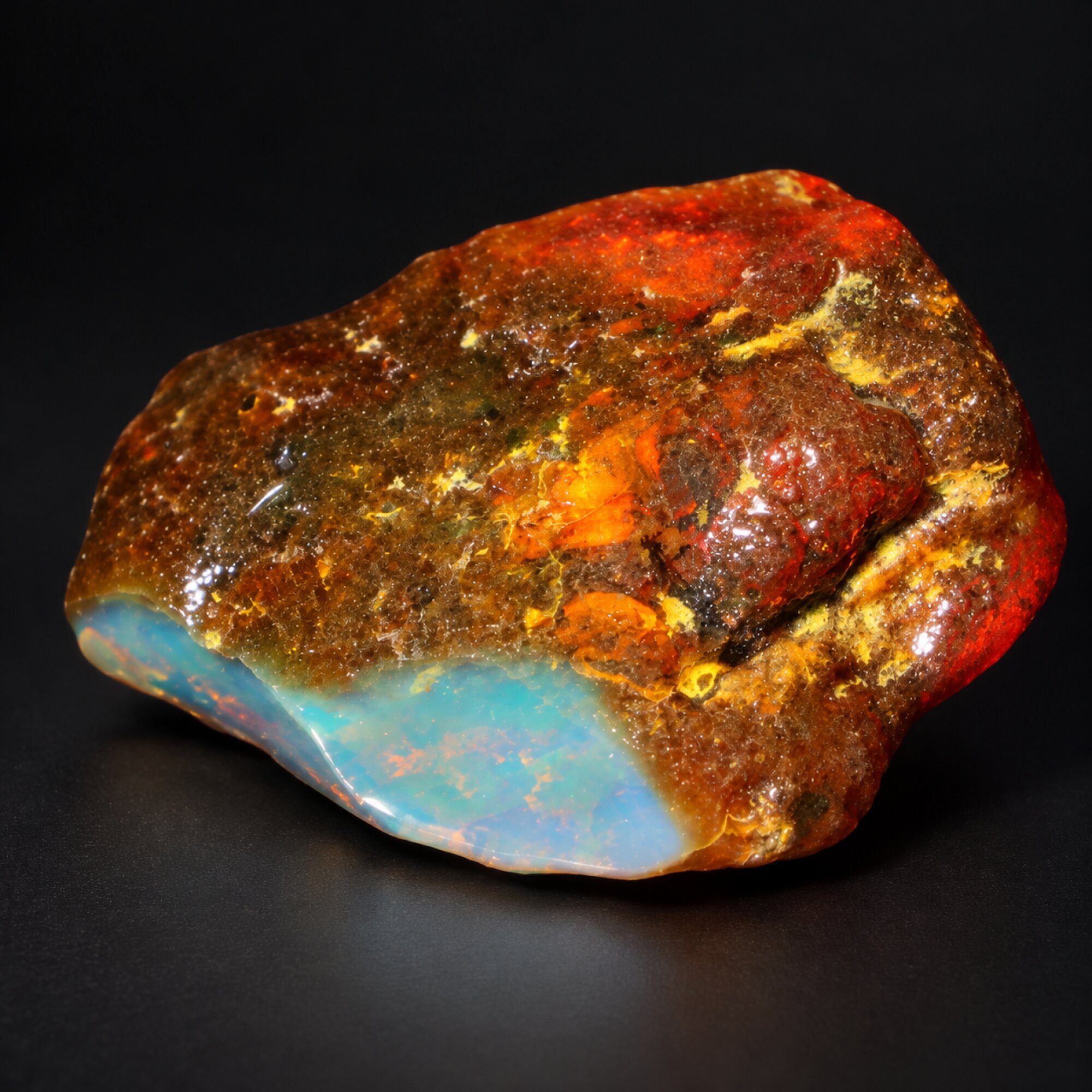 Authentic sky blue rough specimen Dominican amber 11.9g – photo 5
