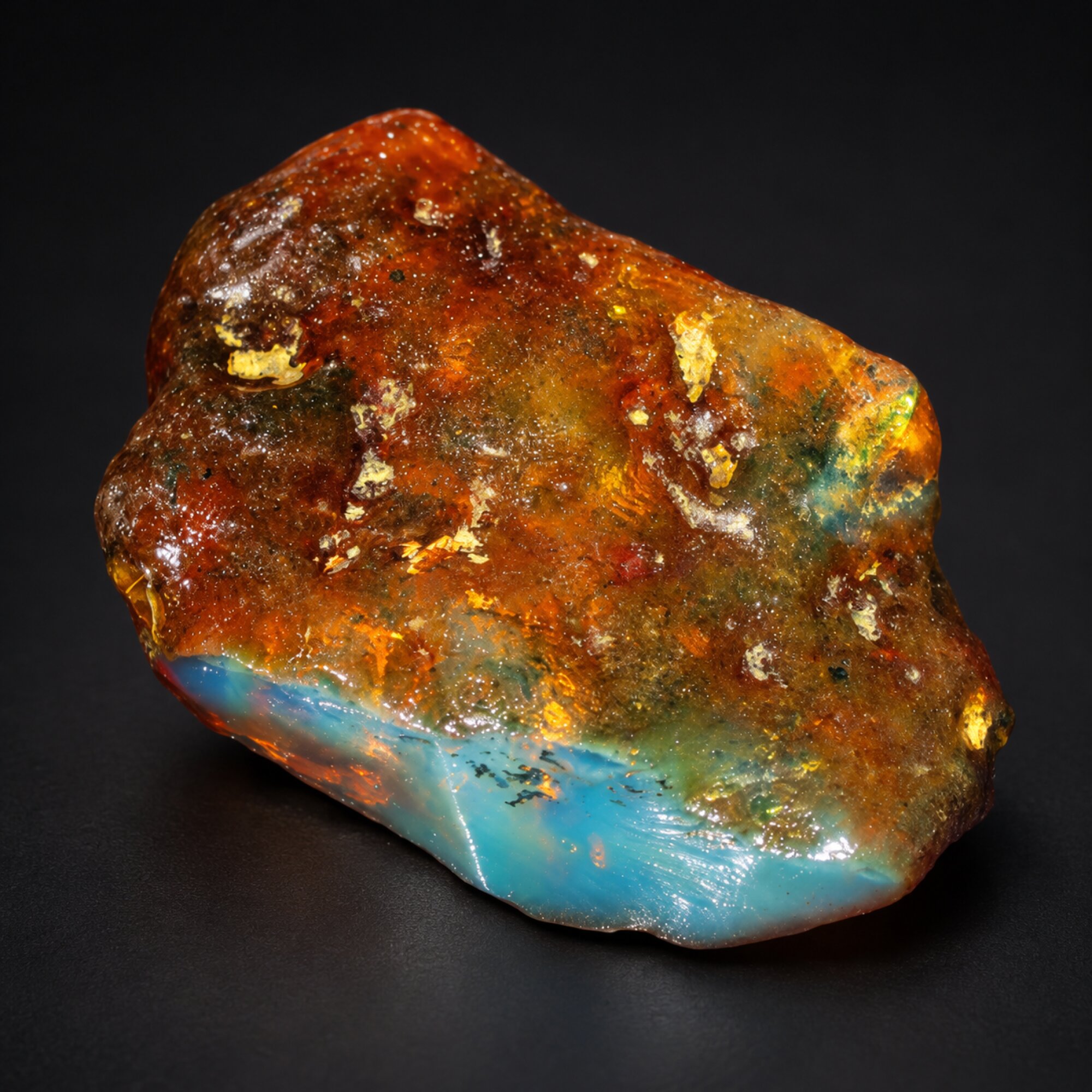 Authentic sky blue rough specimen Dominican amber 11.9g – photo 13