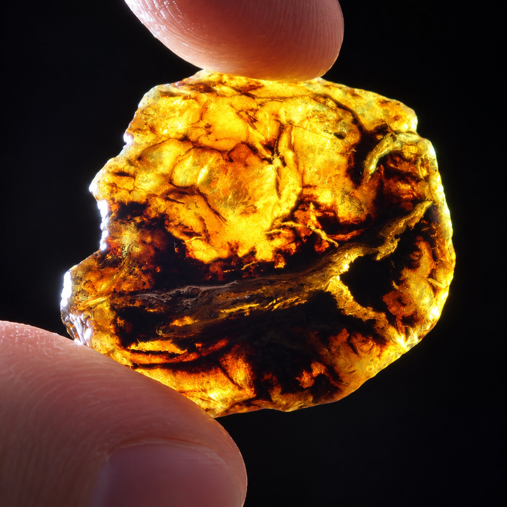 Earth mined sky blue rough specimen Dominican amber 7.7g – photo 7