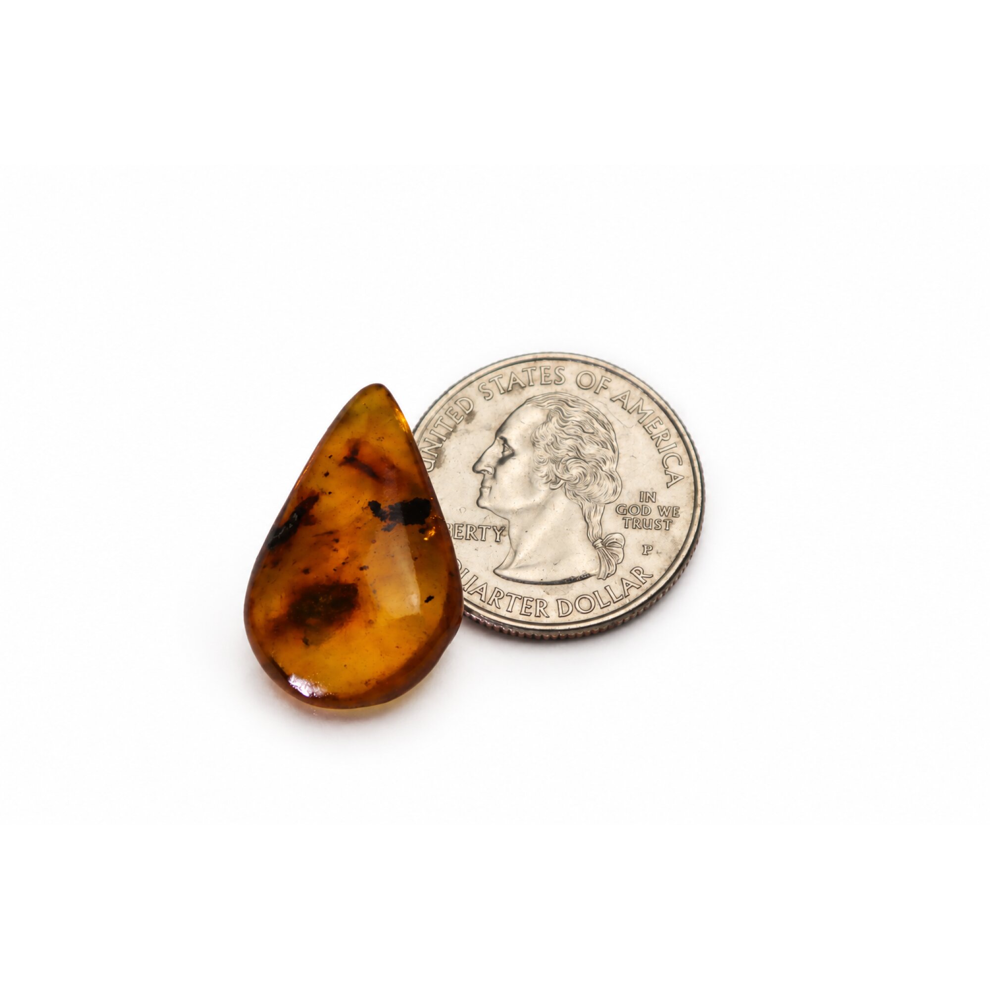 Real yellow green polished Dominican amber – photo 4
