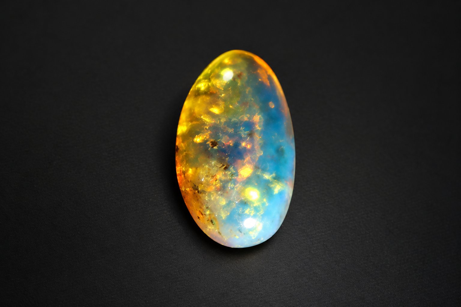 True caribbean orange blue polished Dominican amber – photo 12