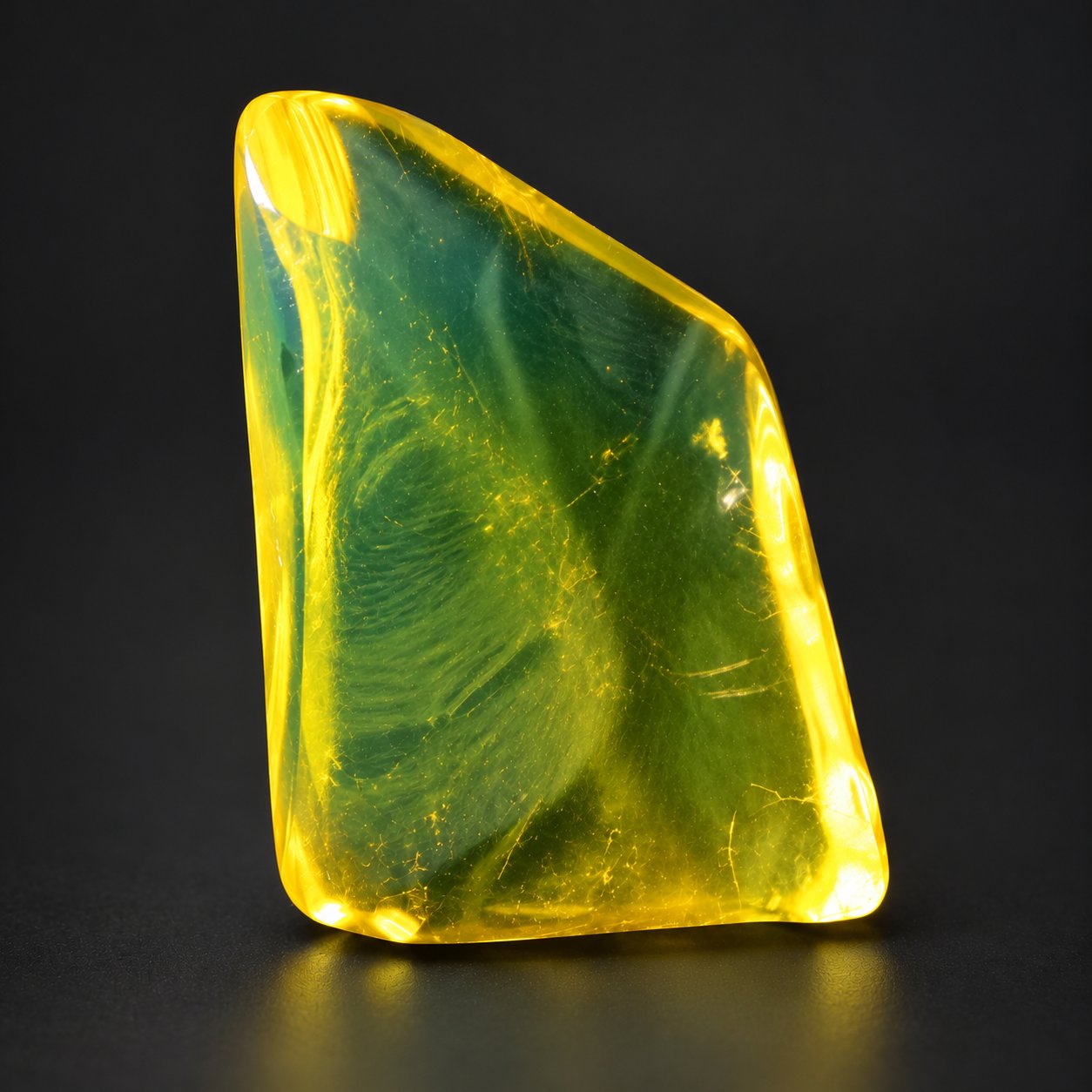 Authentic light green polished Dominican amber – photo 6