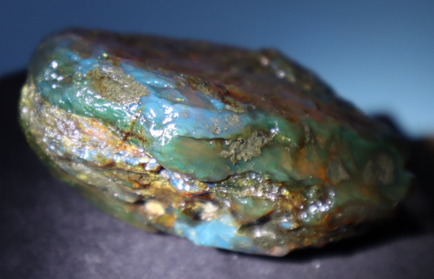 Natural Dominican Translucent Green Blue Amber Rough Specimen 82mm 114g – photo 8