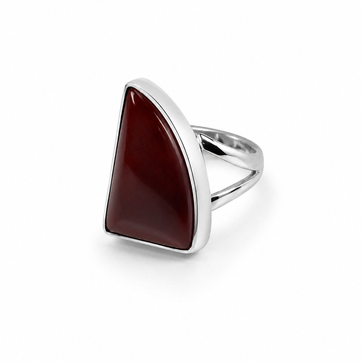 Artisan Polished Red Jasper 925 Sterling Silver Rectangular Ring US#6 – photo 3