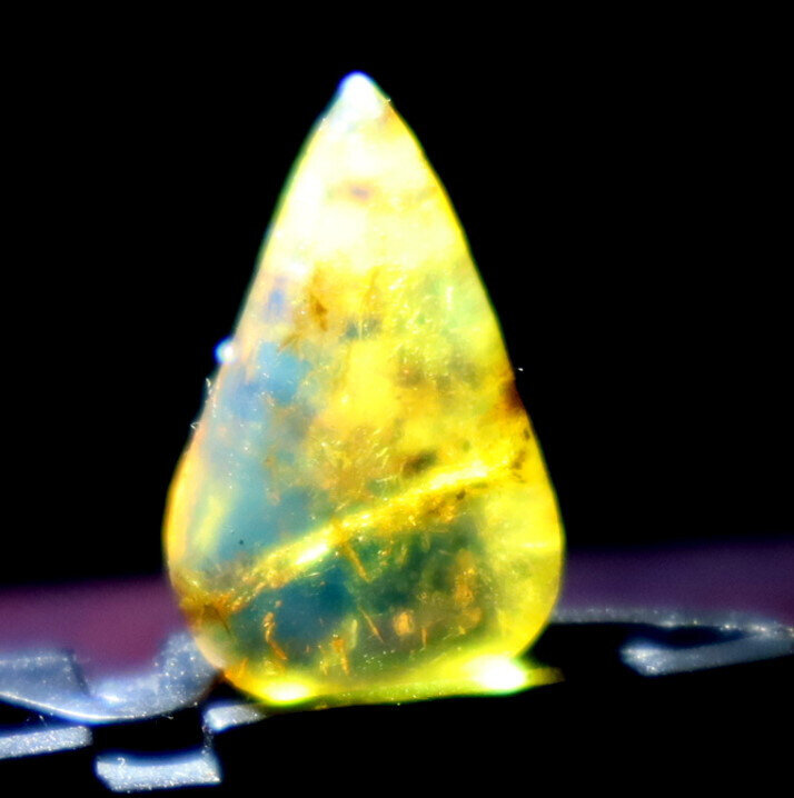Dominican Clear Light Blue Amber Polished Stone 19mm FREE DRILLING – photo 12