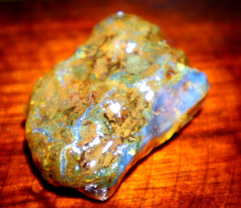Lovely Natural Dominican Crystal Clear Sky Blue Amber Rough Specimen 40mm 10.5g – photo 7