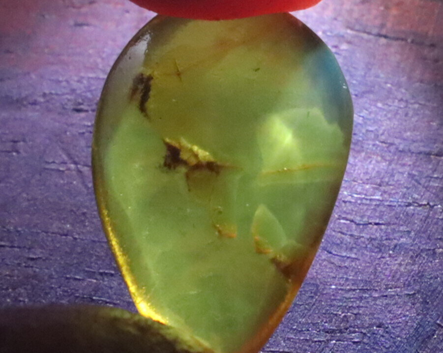 Exquisite Natural Dominican Clear Light Blue Amber Polished Stone 22mm – photo 10