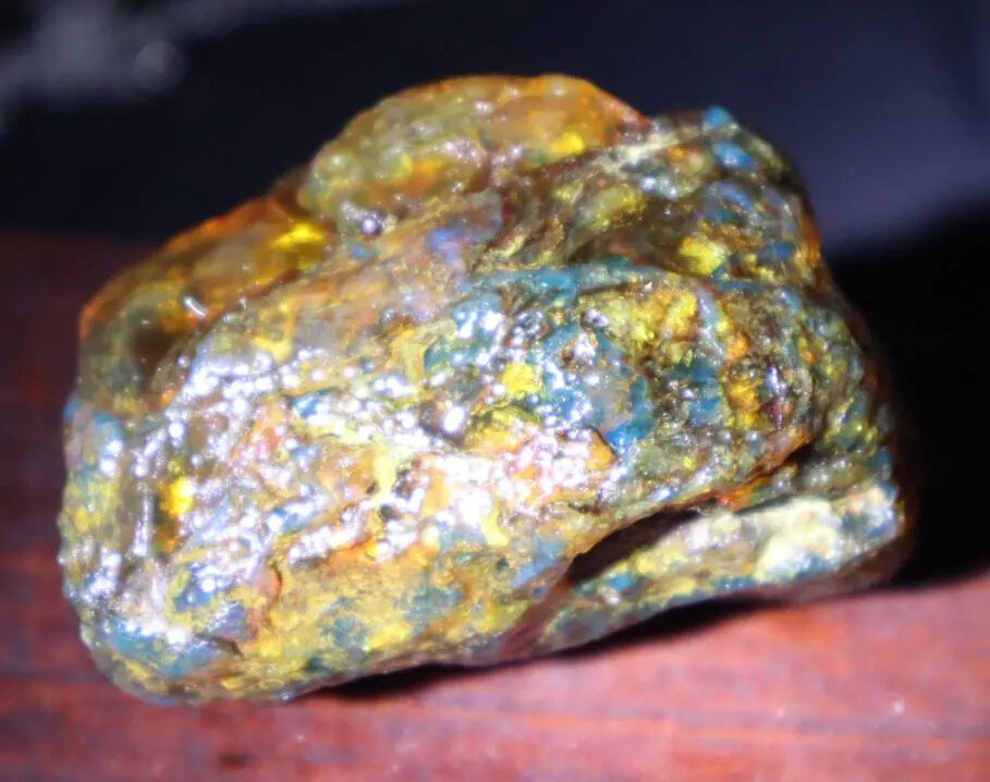 Beautiful Natural Dominican Clear Royal Blue Green Amber Rough Specimen 51mm 38g – photo 11
