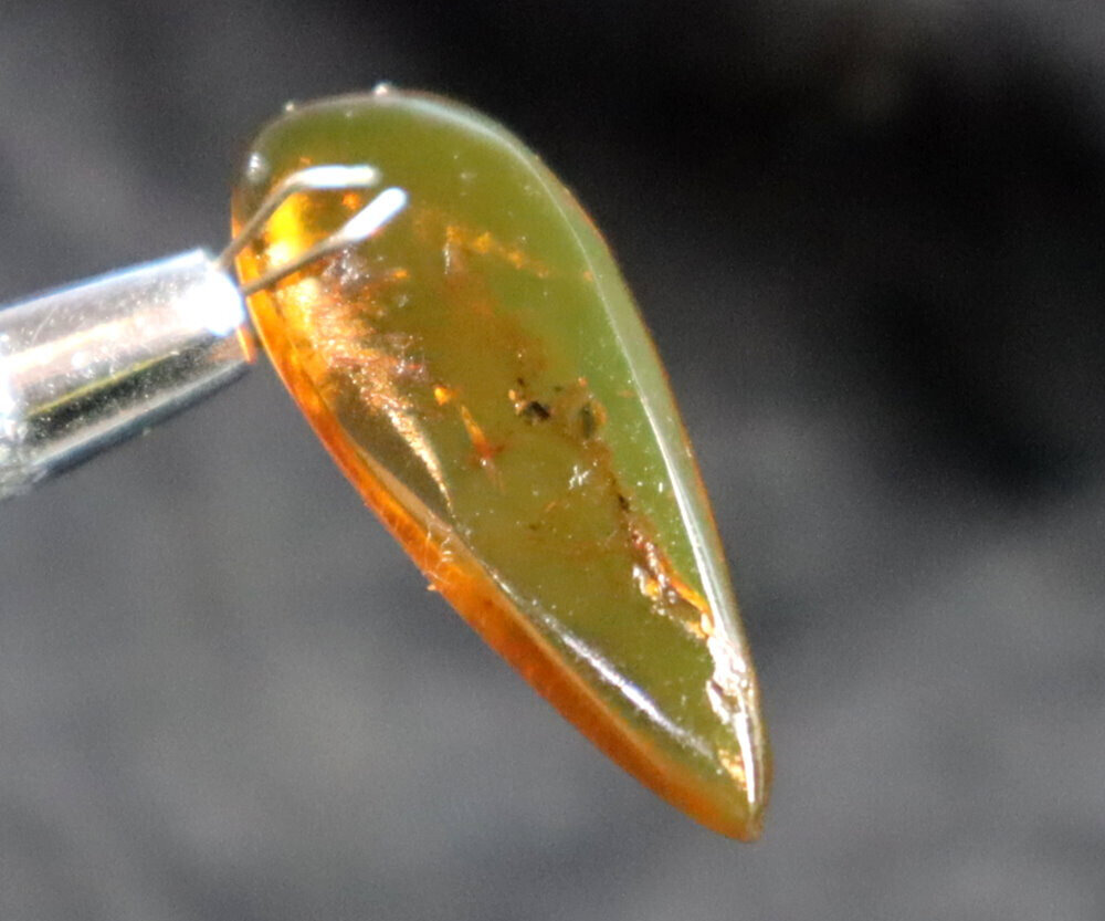Charming Design Natural Dominican Clear Orange Green Amber Polished Stone 35mm – photo 6